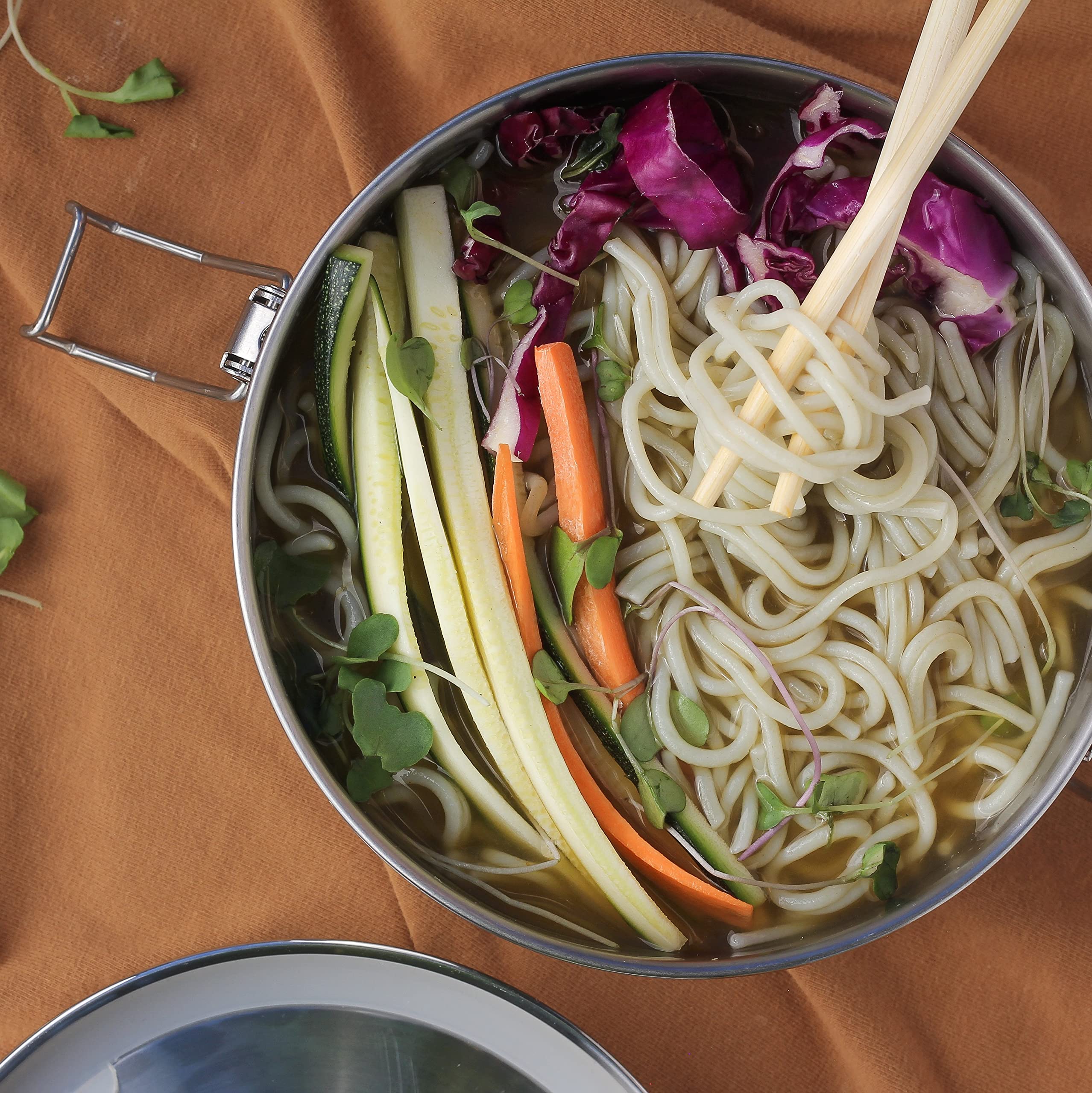 Ecolunchbox Stainless Steel Leakproof Bento Bowl Round Container