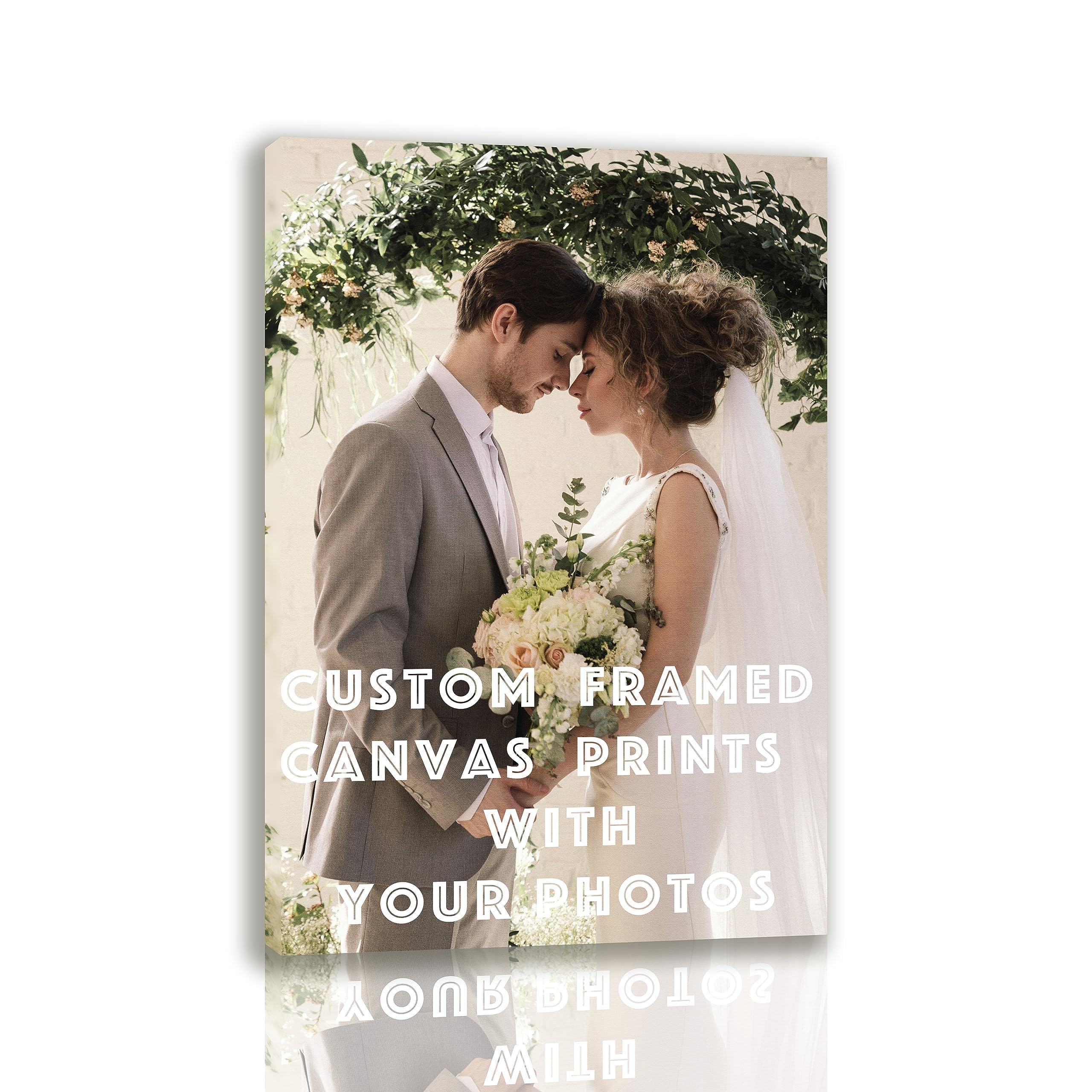 Personalized Custom Canvas Prints (Framed Canvas, 16'' X 18'') - Custom Canvas Print With Your Photo - Perfect For Home Decor, G