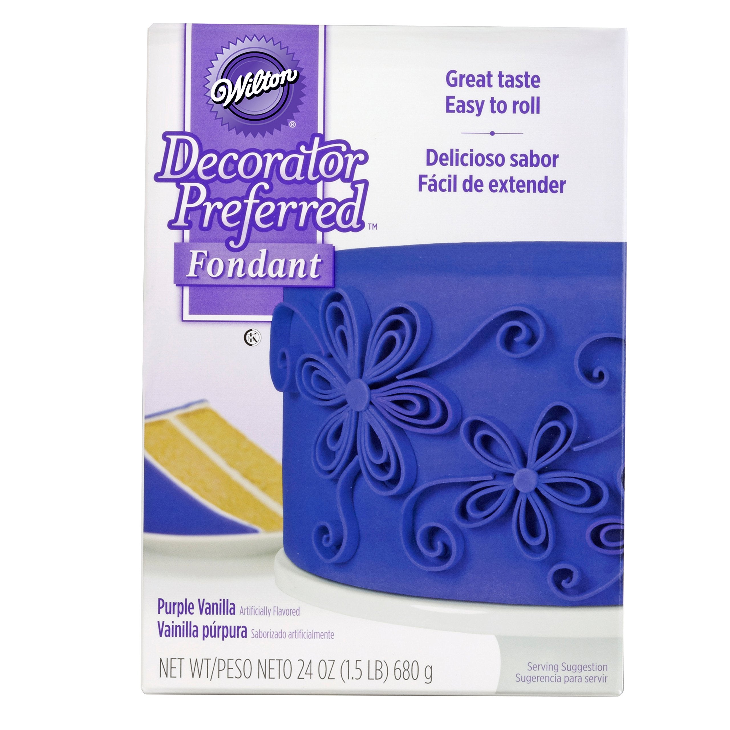 Wilton Decorator Preferred Fondant - Make Cakes, Cupcakes And Other Fun Desserts Extra Special With Easy To Roll Fondant, Vanill