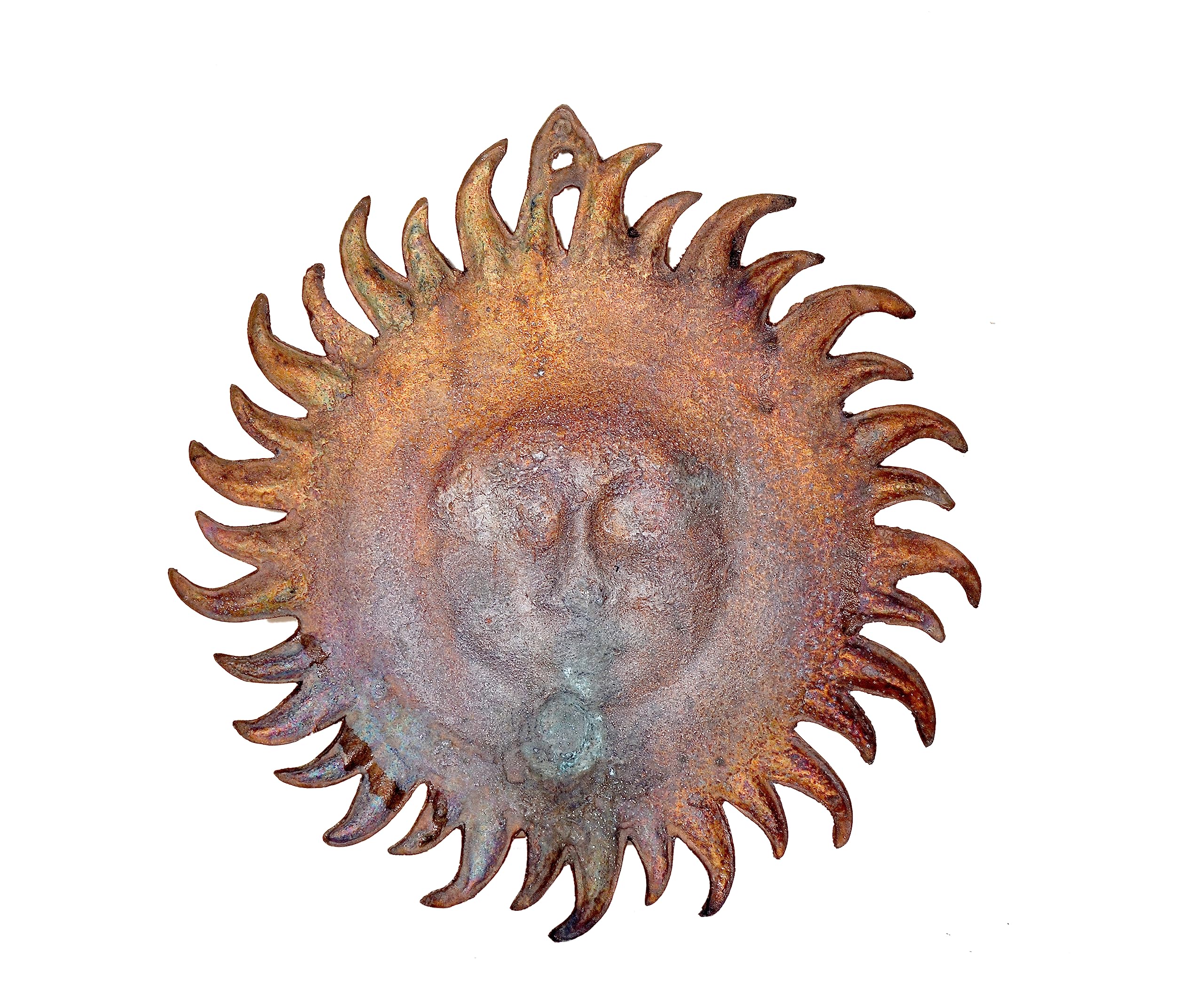 Aona Metal Sun Statue For Wall Hanging Home Decor | Height : 13.5 Inches (Large)