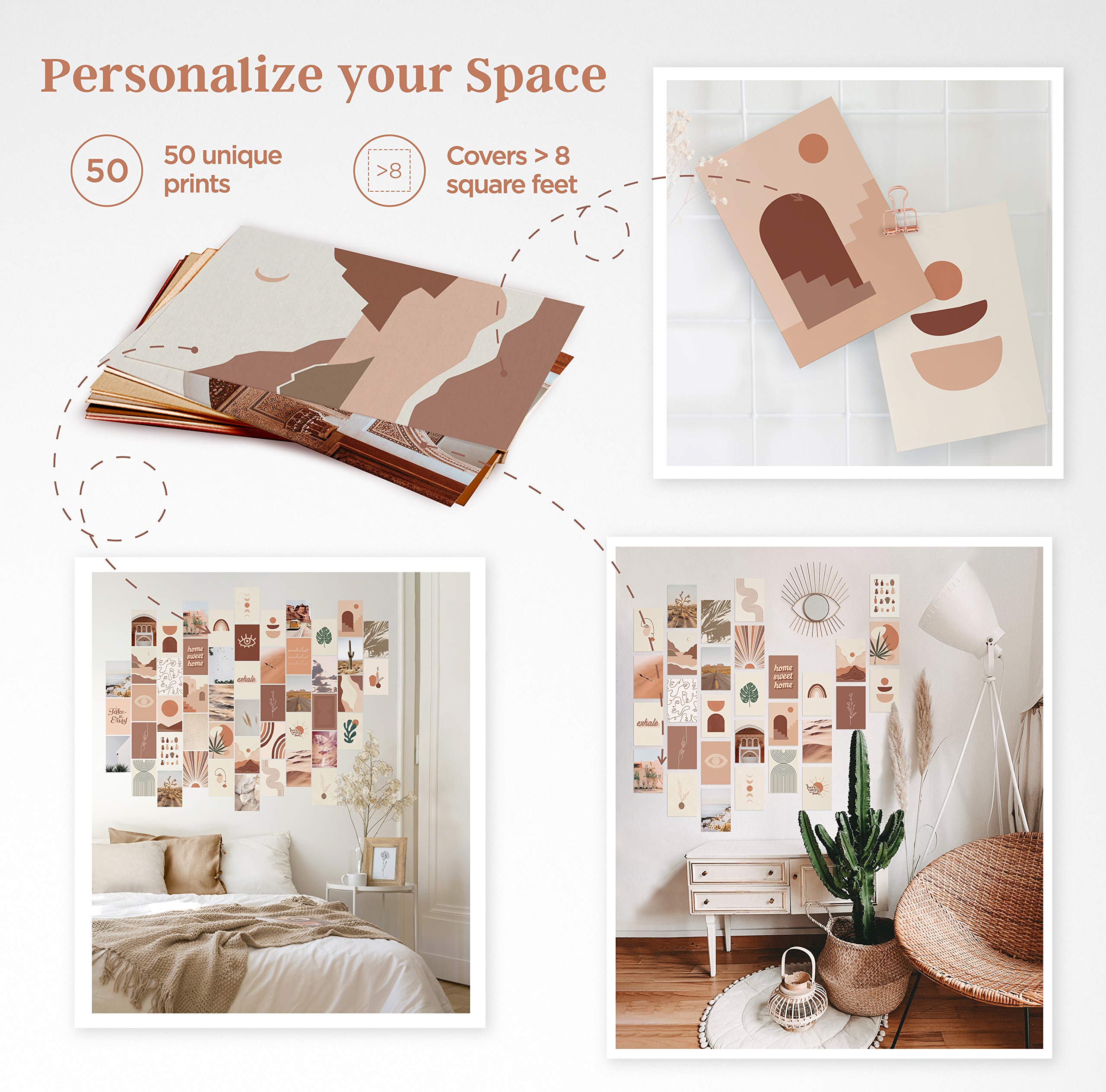 Haus And Hues Aesthetic Photo Collage Kit For Wall Aesthetic - Aesthetic Pictures For Wall Collage | Aesthetic Pictures For Wall