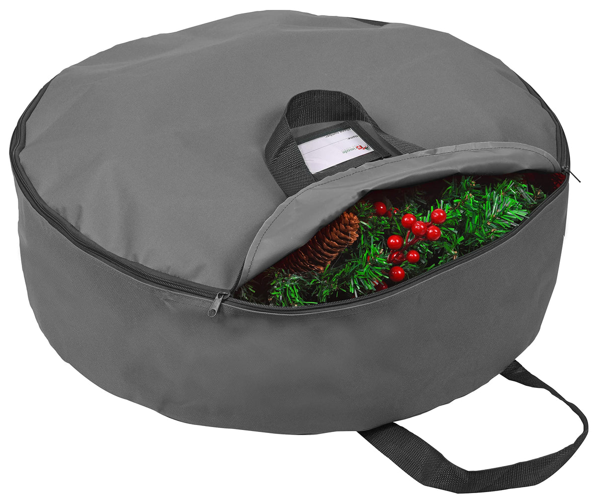 Primode Wreath Storage Bag 48''  Garland Wreaths Container With Handles Durable 600D Oxford Polyester Material Xmas Holiday Wrea