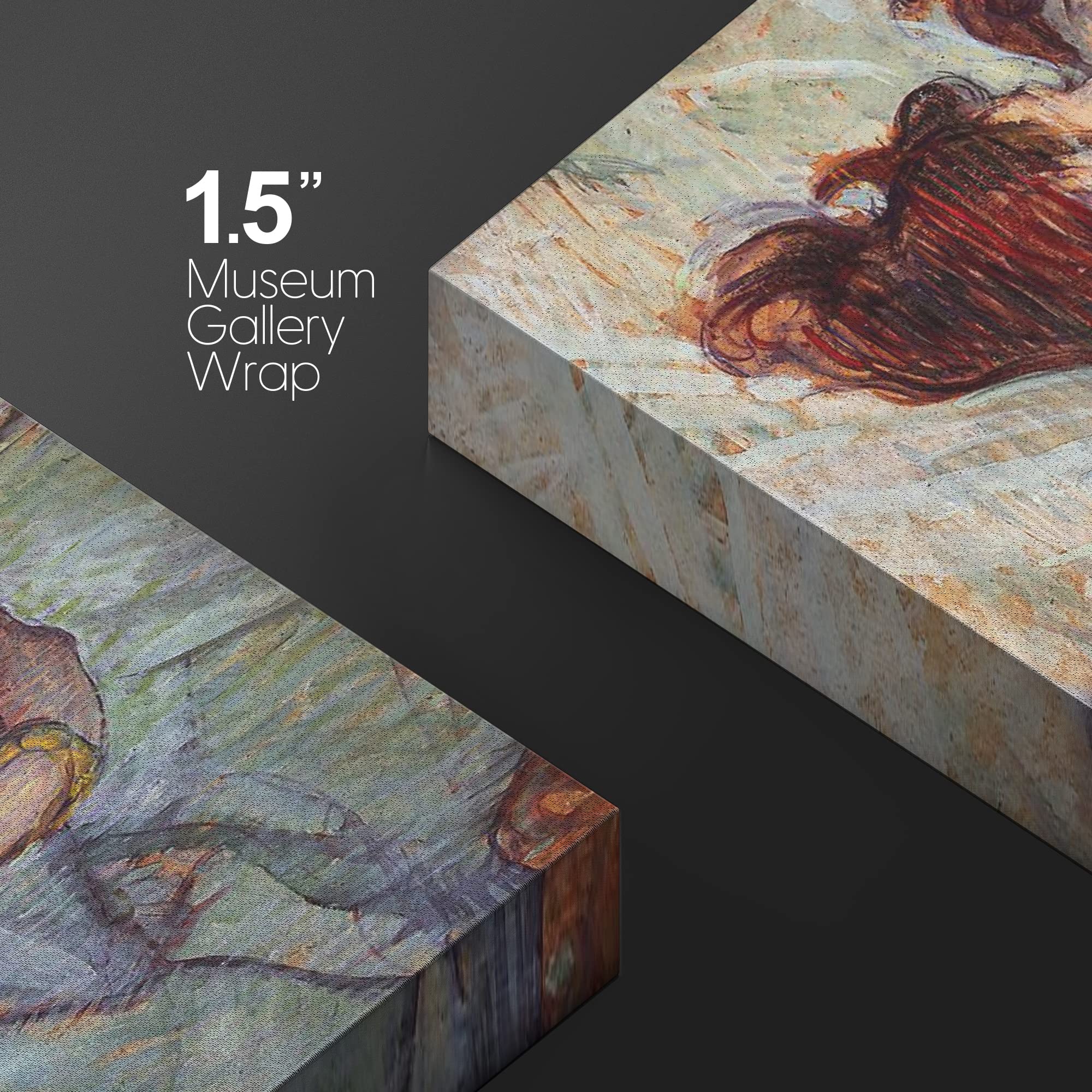 Wall26 - In Bed The Kiss By Henri De Toulouse-Lautrec - Canvas Print Wall Art Famous Painting Reproduction - 16'' X 24''