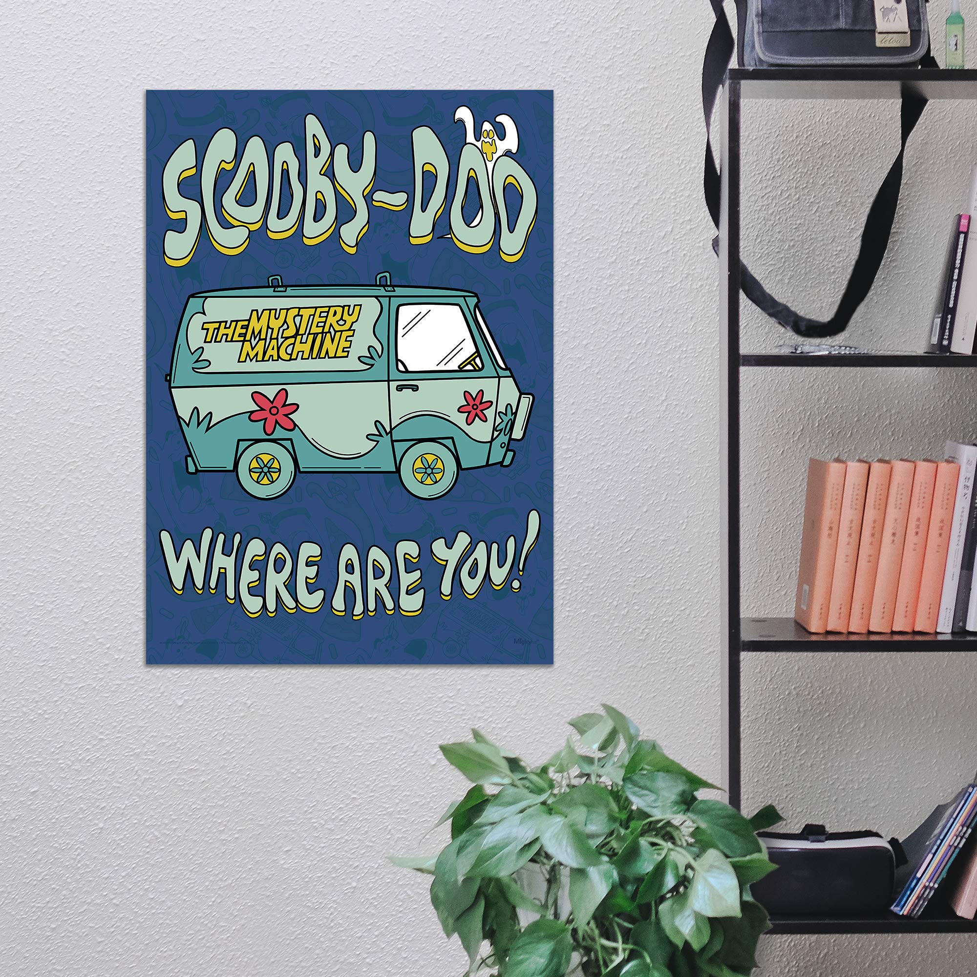 Mightyprint Scooby-Doo - Where Are You - Mystery Machine - Durable 17    X 24 Wall Art - Not Made Of Paper - Officially Licensed