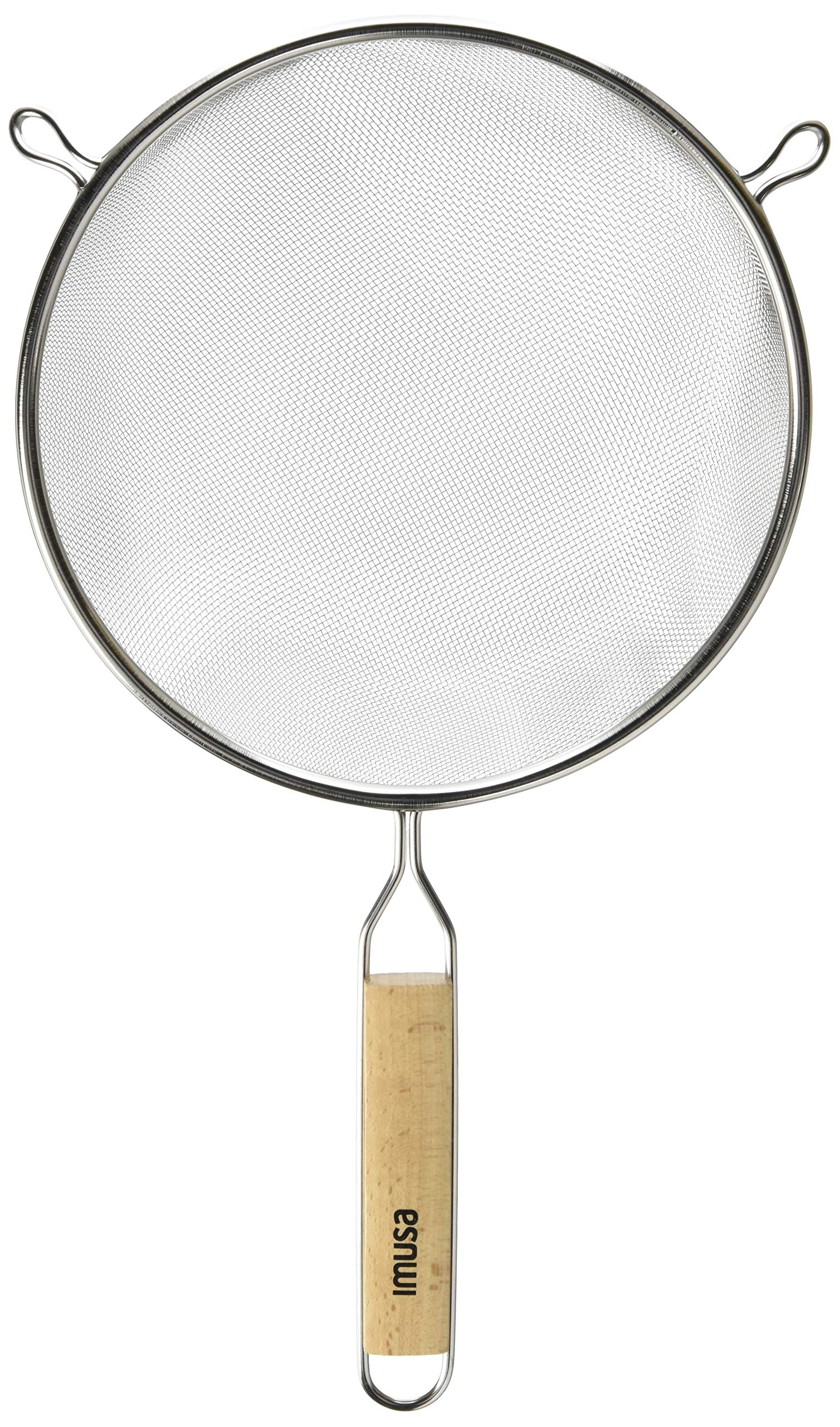 Imusa Usa Wood Stainless Steel Strainer Handle 8-Inch