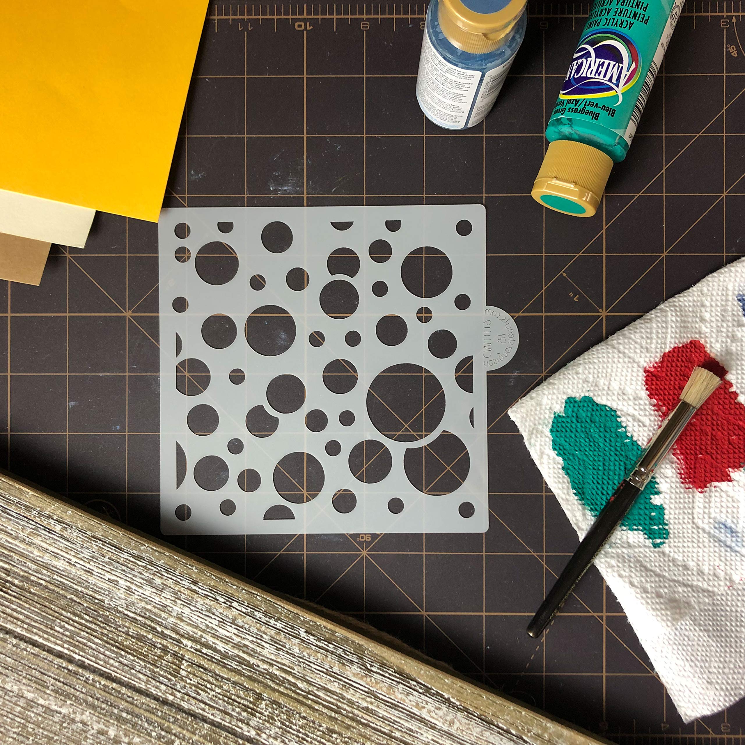 Circle Pop Allover Cookie And Craft Stencil By Designer Stencils