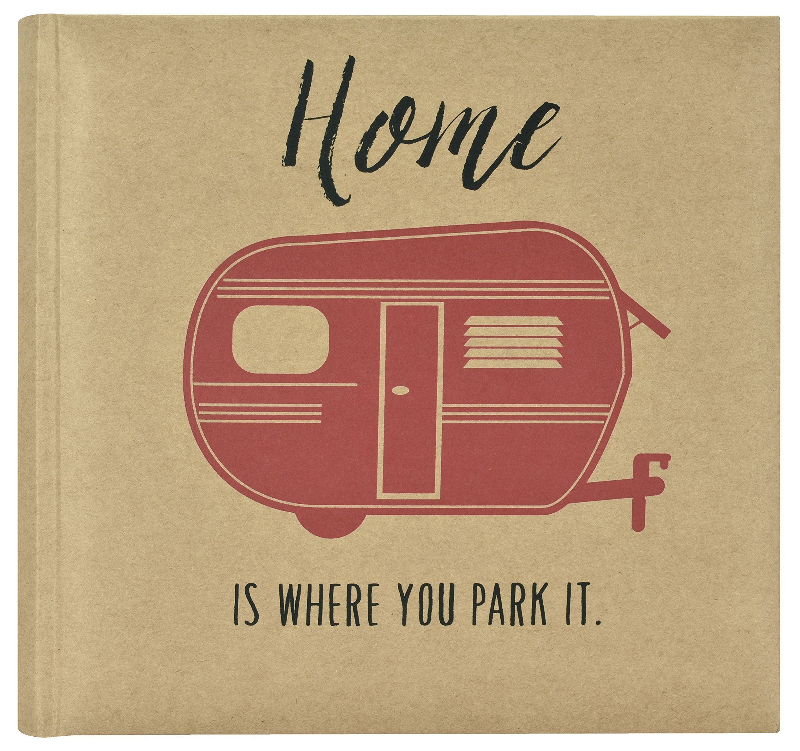 MCS 200-Pocket Home is Where You Park It 4x6 Photo Album with Writing Space, 8.5 x 8.5 Inches