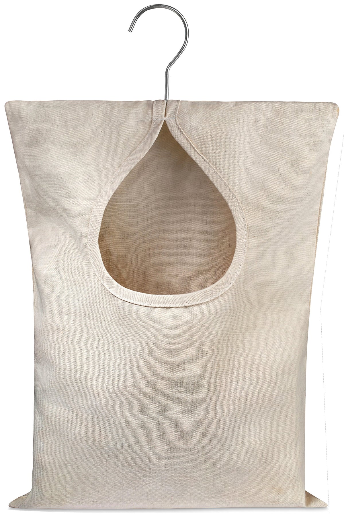 Handy Laundry Clothespin Bag - 11'' X 15'' - Holds 100 Medium-Sized Clothes Pins, Durable Canvas Material, Hook For Hanging And