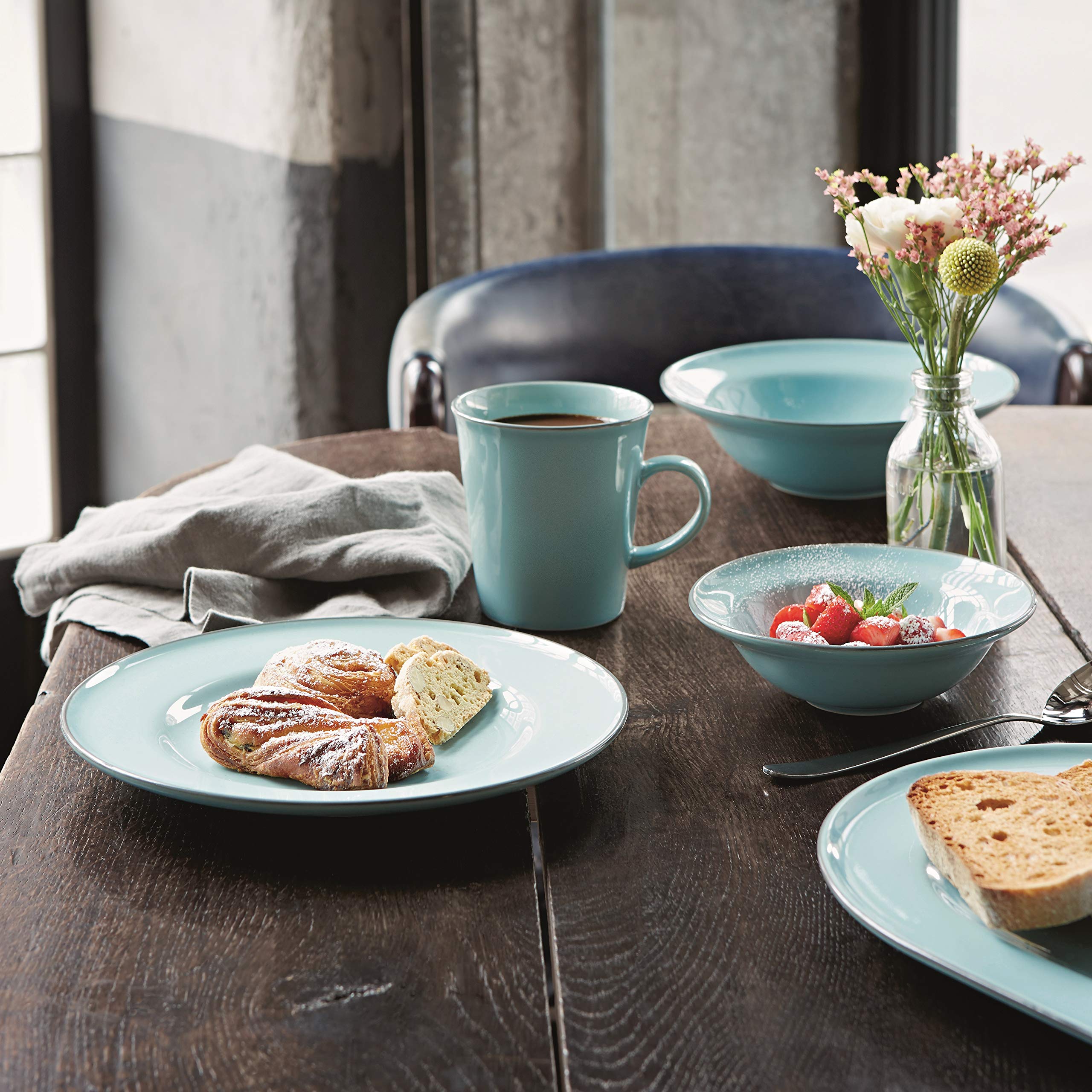 Royal Doulton Exclusively For Gordon Ramsay Union Street Caf   Blue 16-Piece Set