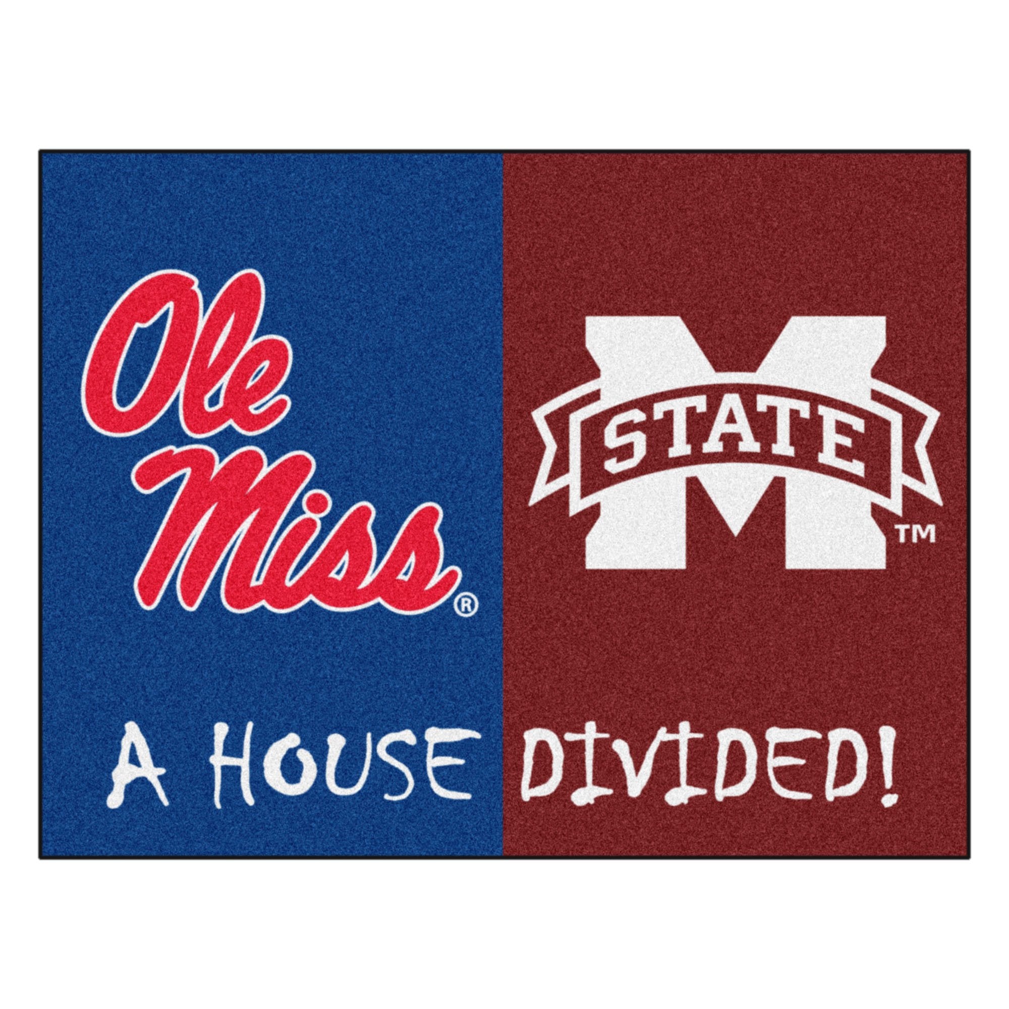 House Divided Mississippi - Mississippi State All-Star Mat - 210 x 39 Size: 210 x 39