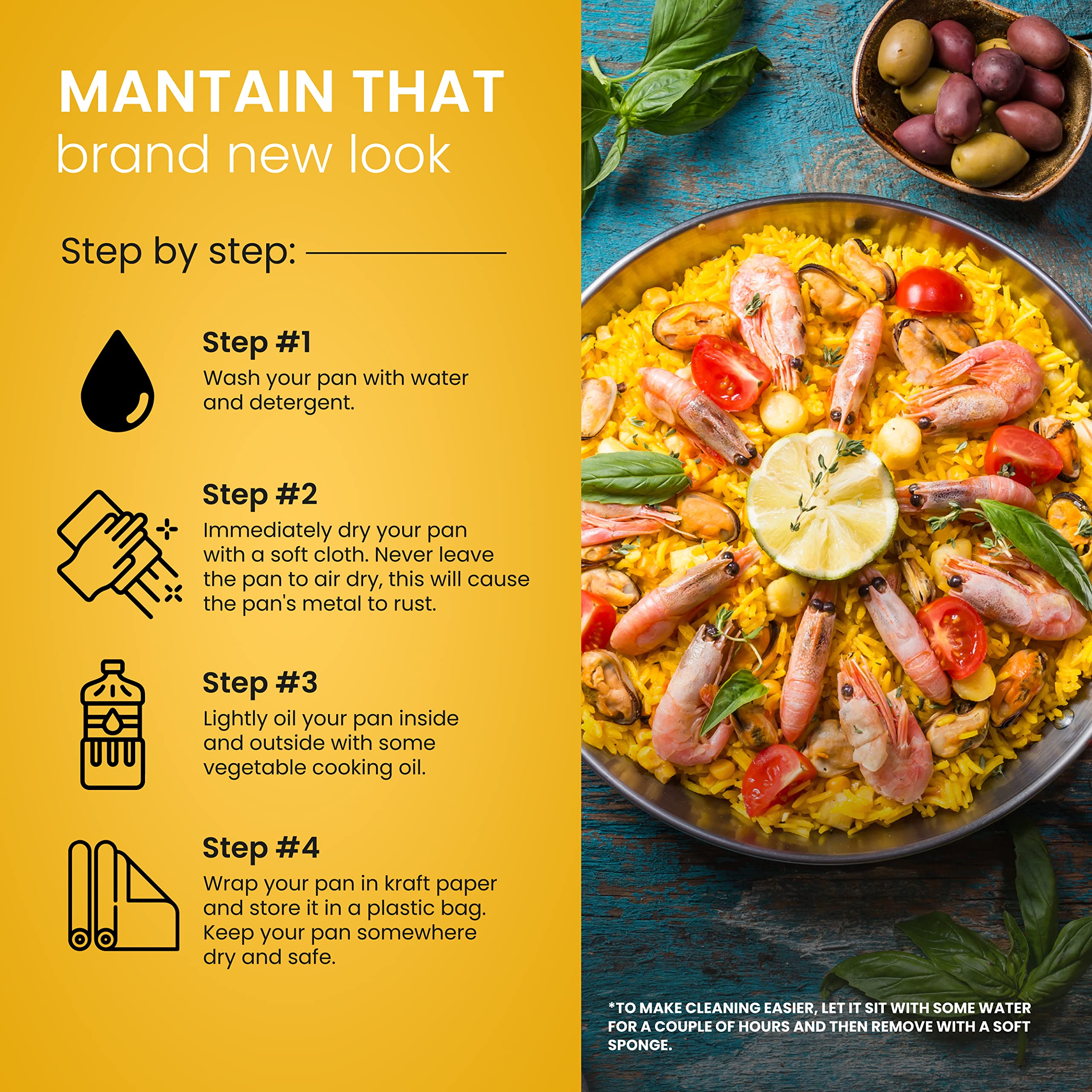 Machika Stainless Steel Paella Pan | Cooking Pan | Stainless Steel Skillet For Paella And Rice Recipes | Stainless Steel Valenci