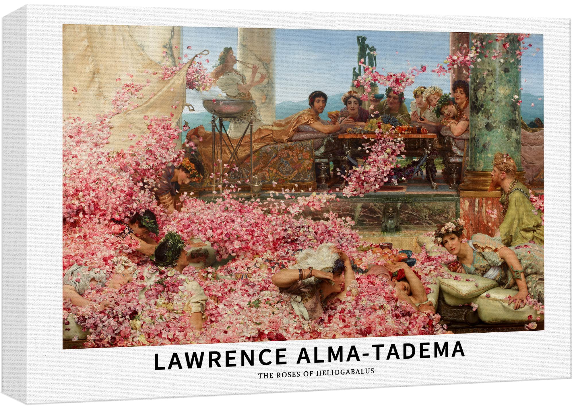 Wall26 Canvas Print Wall Art The Roses Of Heliogabalus By Alma-Tadema Historic Classical Illustrations Fine Art Decorative Vinta