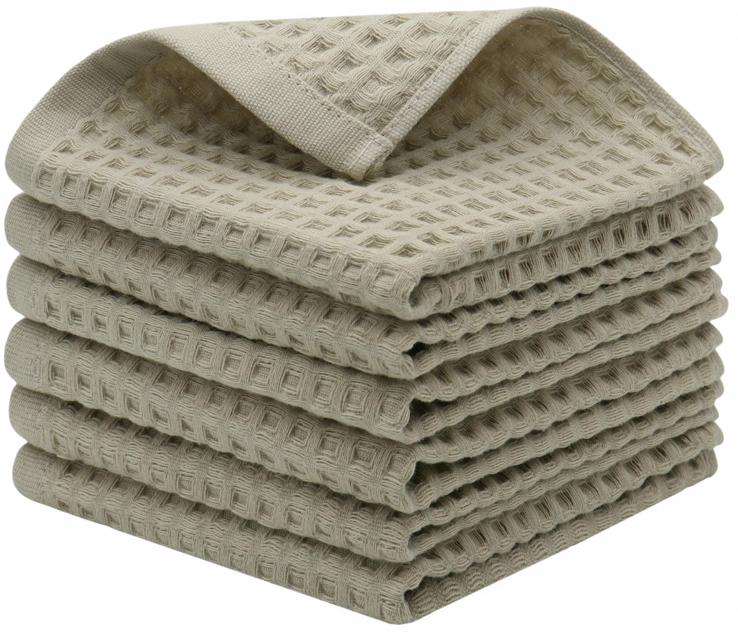 Mia'Sdream Cotton Waffle Wash Cloths For Showering Face Body, Premium Qualit Thin Washcloths 6 Pack Face Wash Cloth, Quick Dryin