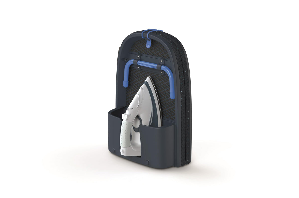 Joseph Joseph Folding Space-Saving, Compact Table-Top Ironing Board, Blackblue