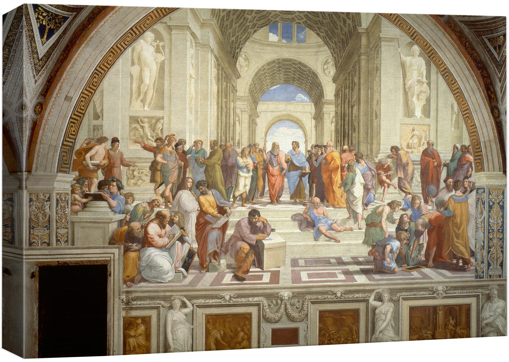 Wall26 Canvas Print Wall Art The School Of Athens By Raphael People Historic Illustrations Fine Art Traditional Scenic Colorful