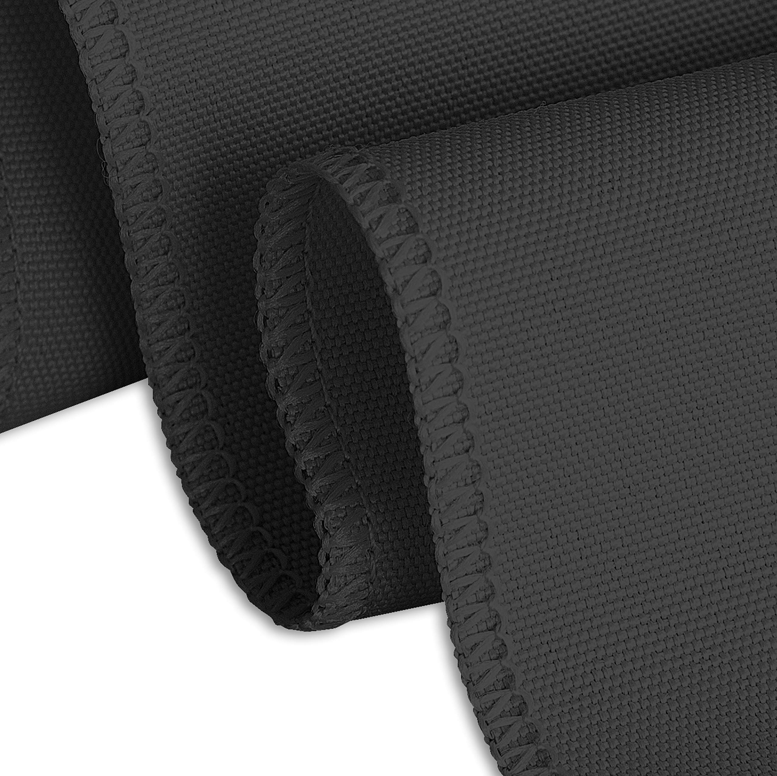 LinenTablecloth 90 x 132-Inch Rectangular Polyester Tablecloths (Black  2)