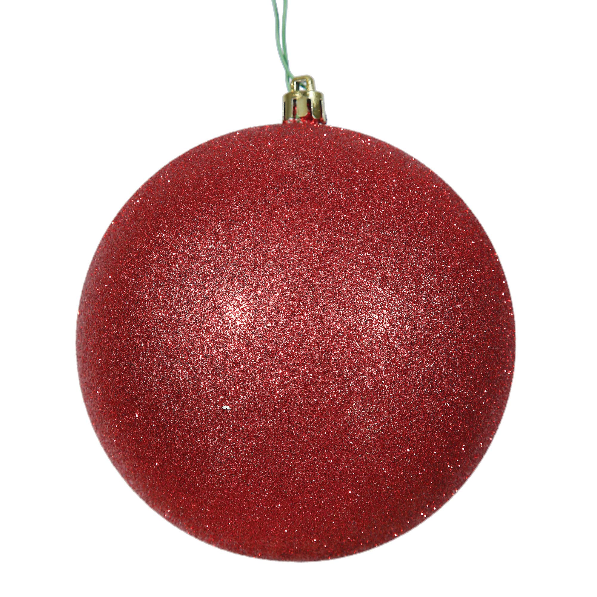 Vickerman 10 Red Glitter Ball Ornament