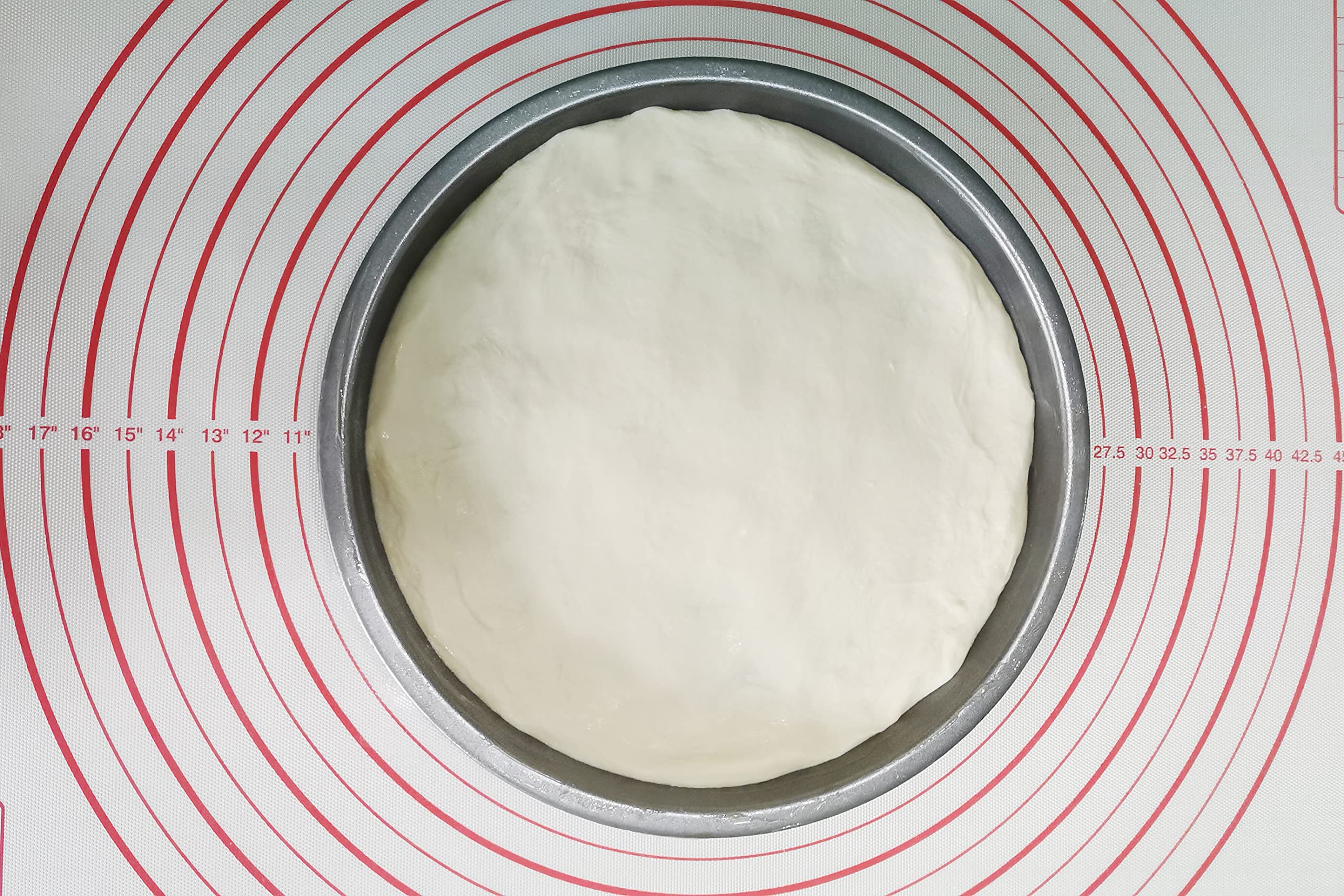 Yansumi Silicone Pastry Mat Extra Large Non-Slip Mat For Rolling Dough Pie Crust And Baking Non-Stick With Measurements (24X16,