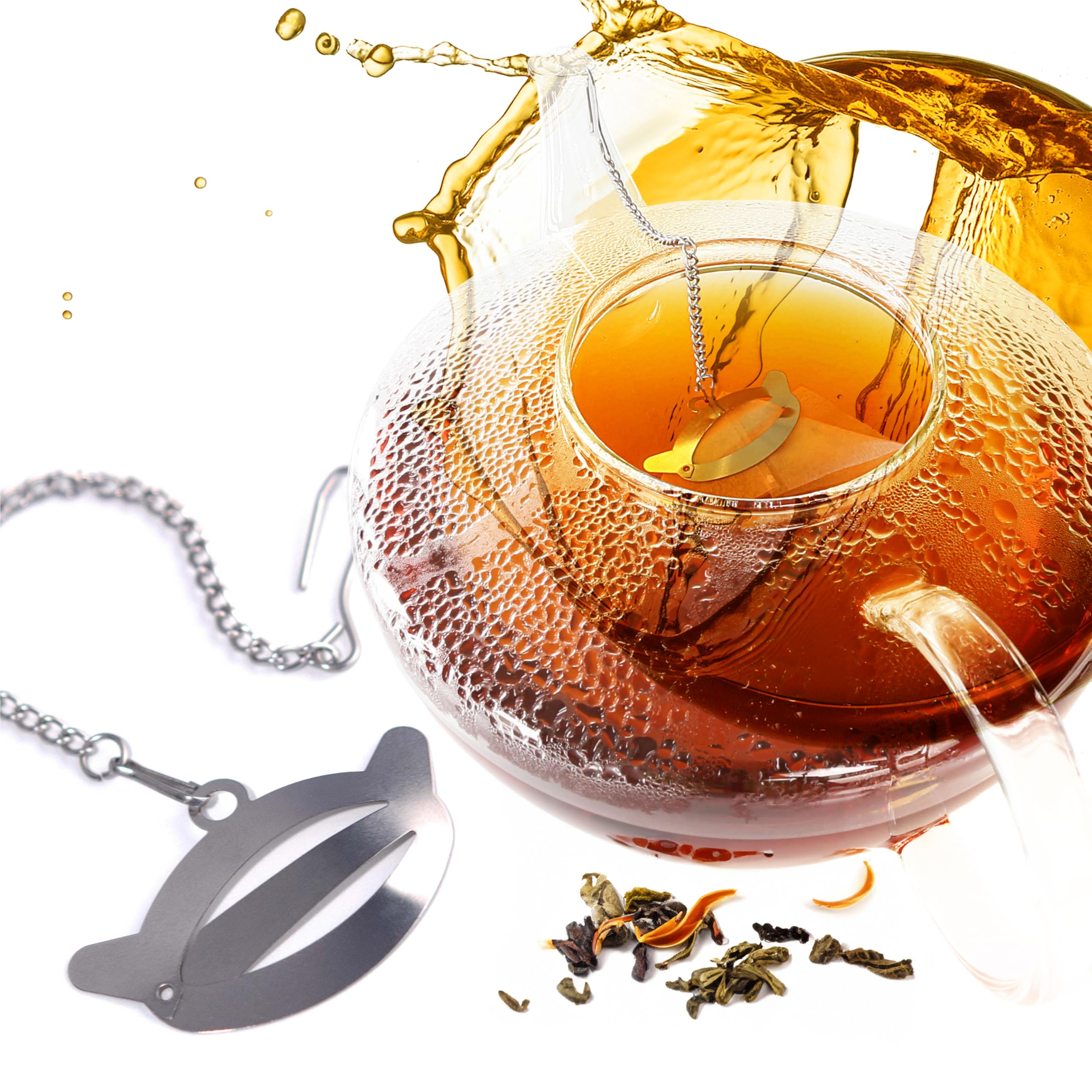 Finum Tea Click - Stainless Steel Clip For Tea Bag Filters