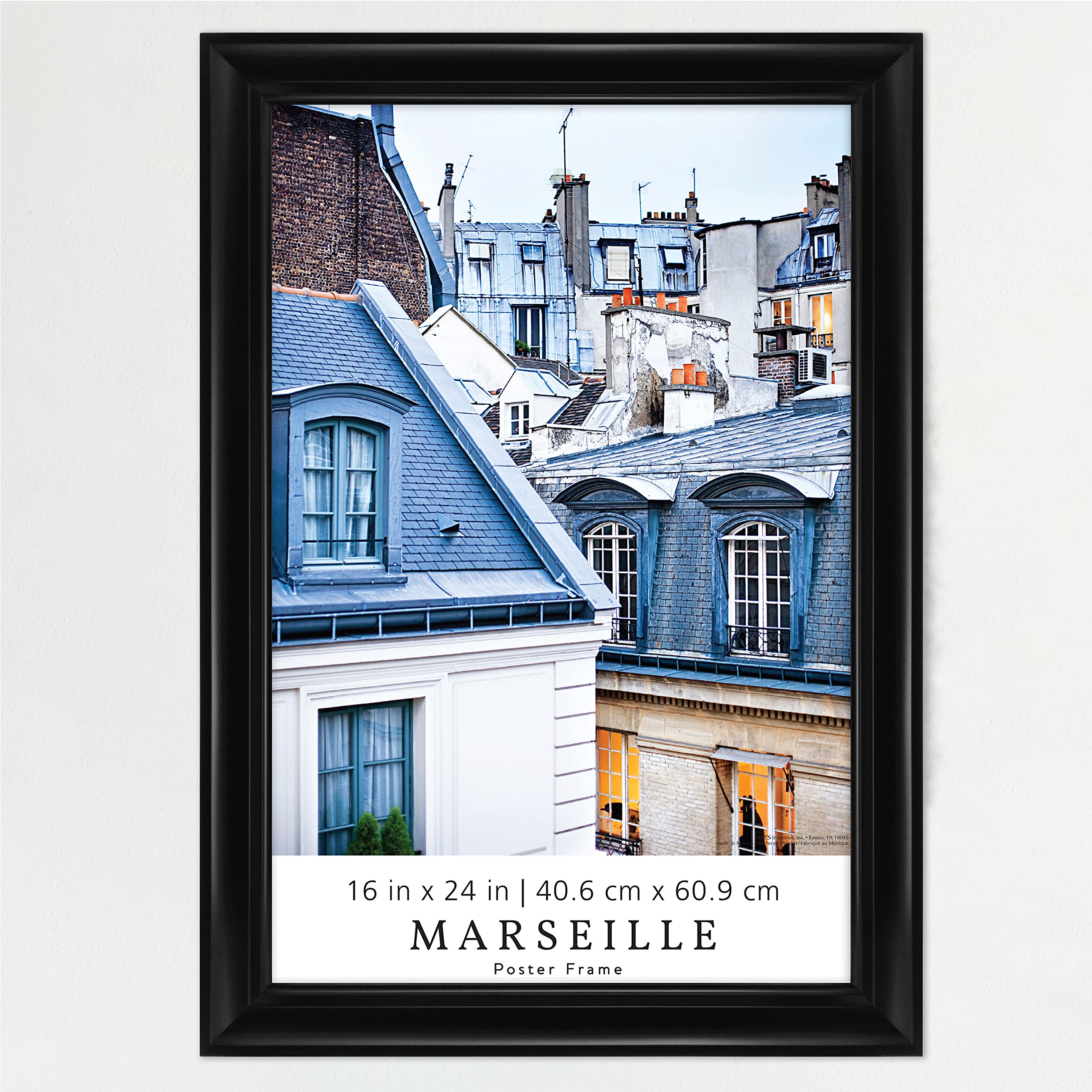 Mcs, Black Marseille Poster Frame, 16X24 Inch, 16 X 24