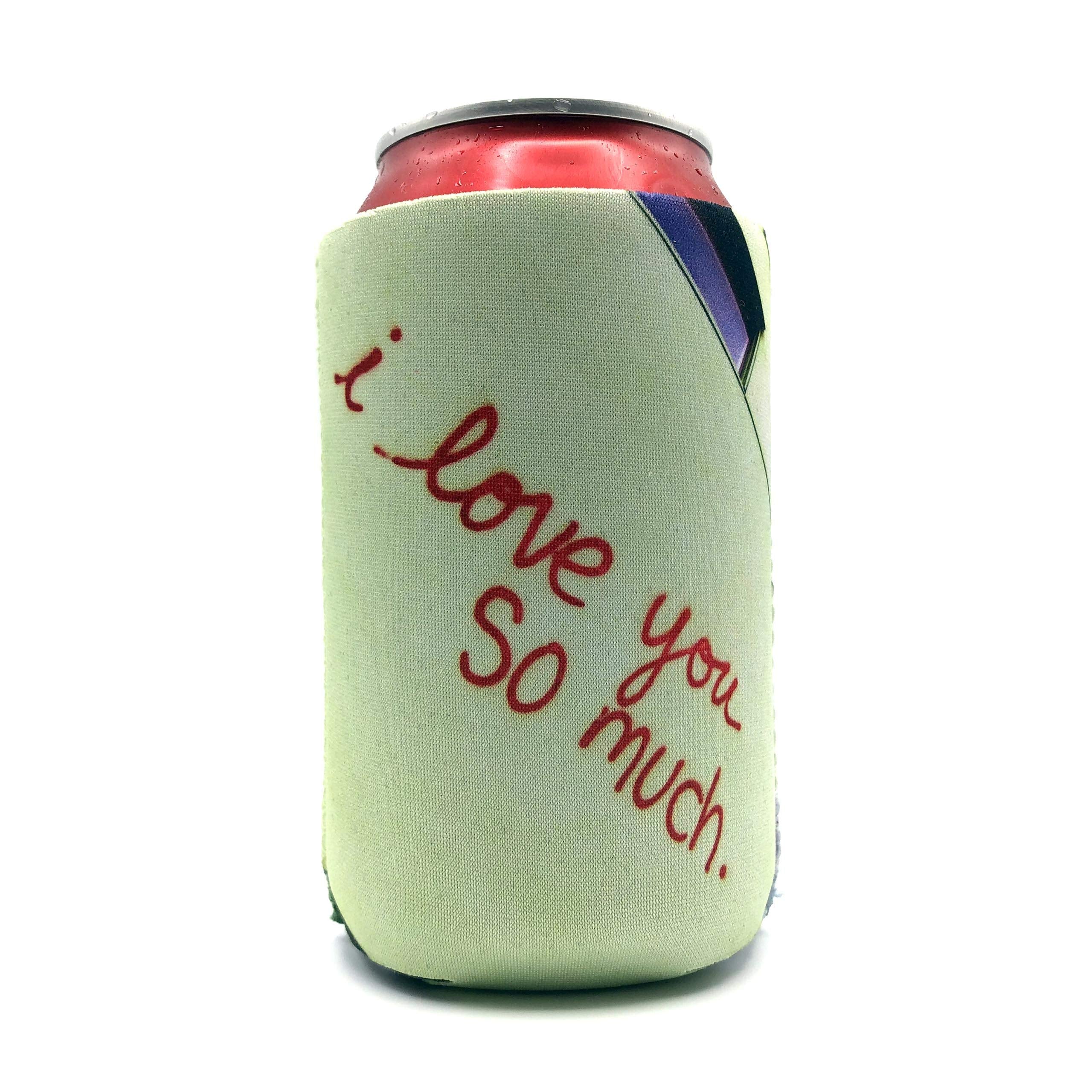 Exit82Art - Insulated Neoprene Can Coolers, Set Of 4, Austin Texas Murals, Fits 12 Oz Cans And Longnecks, Collapsible, Dishwashe