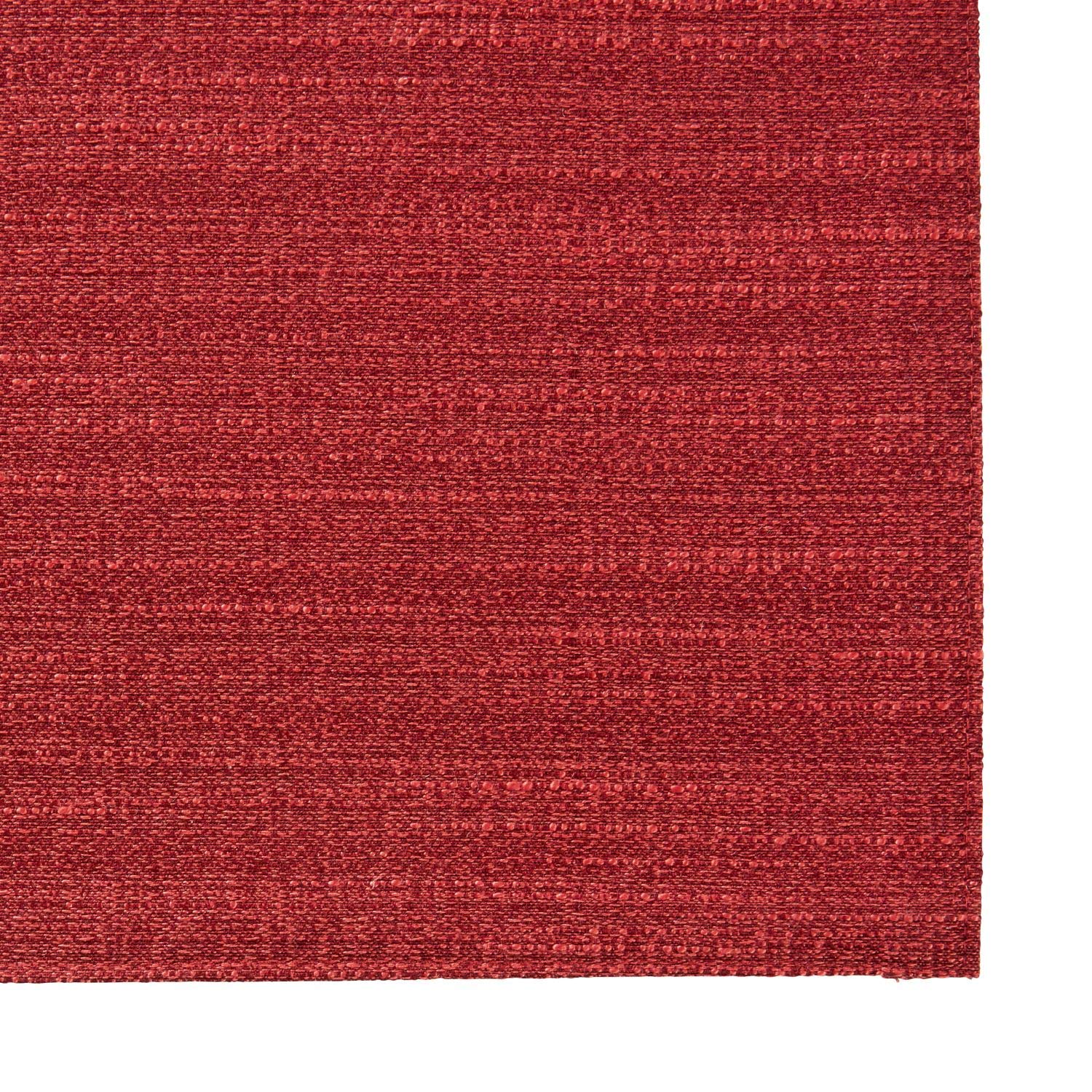 Town & Country Living Harper Stain And Water Resistant Reversible Placemat 4-Pack Set, 13''X17.5'', Deep Redwood