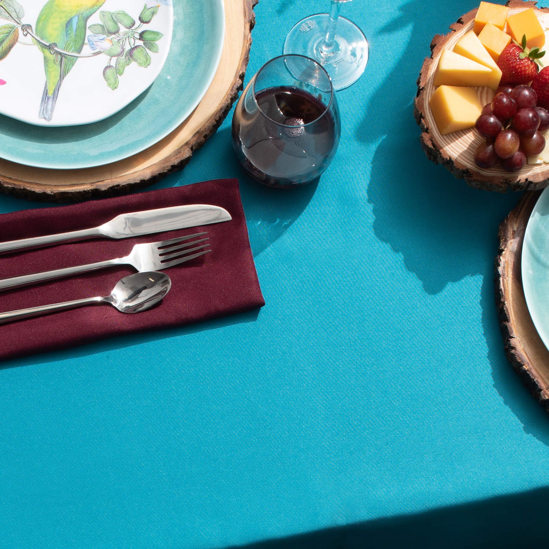 Gee Di Moda Rectangle Tablecloth - 60 X 126 Inch Caribbean Table Cloth For 8 Foot Rectangle Table - Heavy Duty Washable Fabric -
