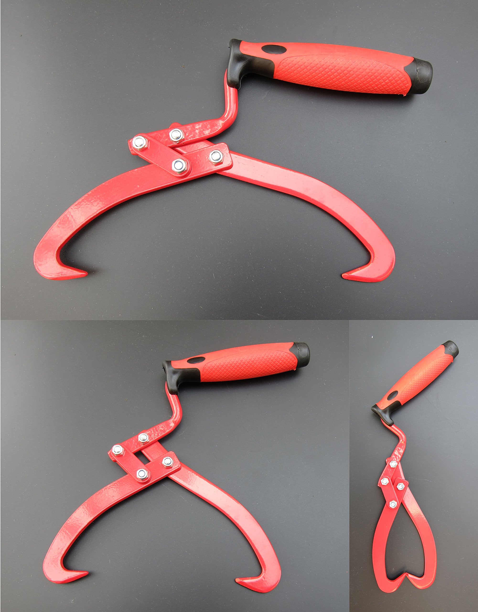 FITOOL 7 Inches (180MM) Log Tongs  Log Carrier  Log Lifting Hook  Timber's Tongs for Lifing Logs  Total Length 13.8 Inches