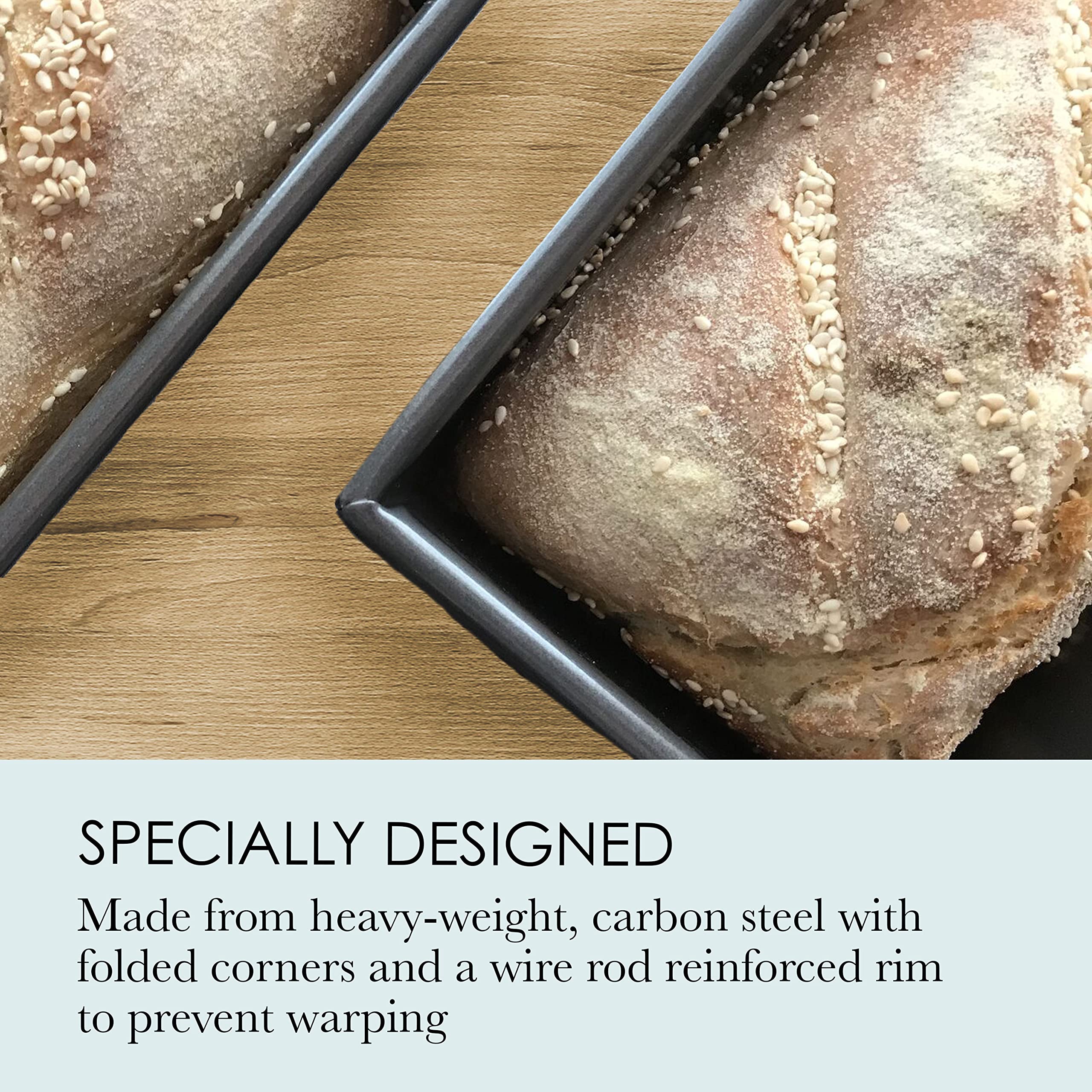 Chicago Metallic Professional 1-Pound Non-Stcik Loaf Pan, Perfect For Pound Cakes, Meat Loafs And More! Measures 8.5-Inch-By-4.5