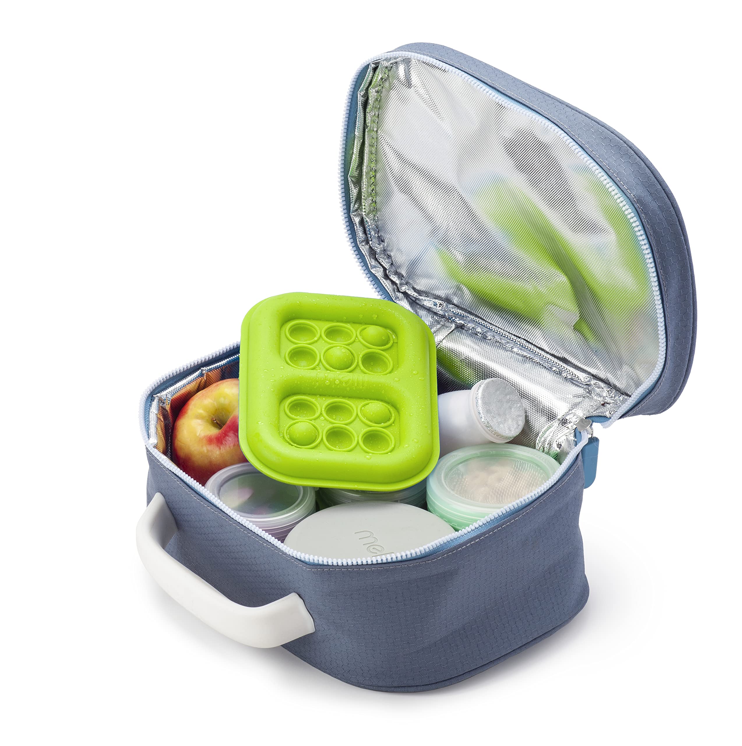 Melii Pop-It Fidget Toy Ice Pack For Kids Lunch Boxes (2 Pack, Blue & Lime)