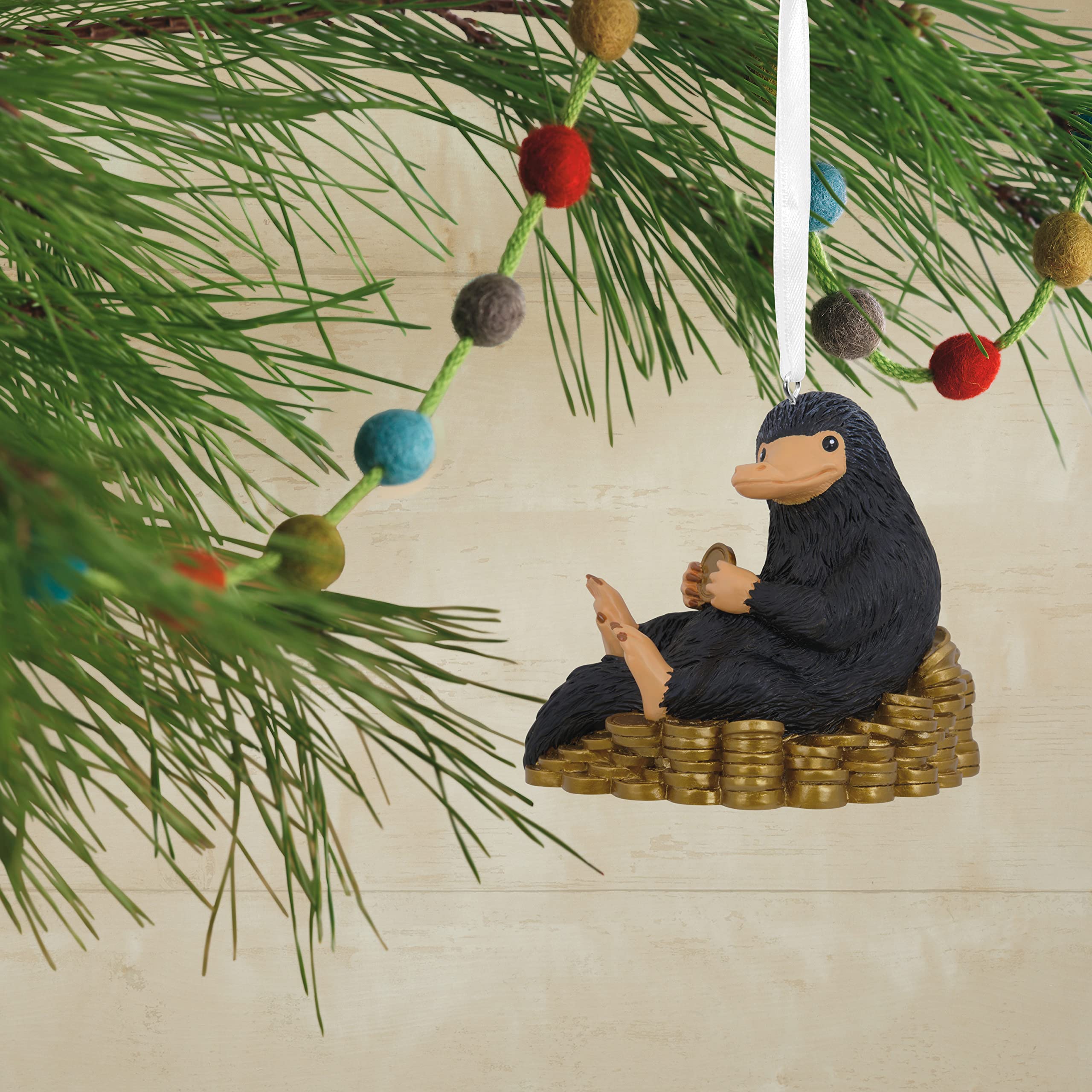 Hallmark Fantastic Beasts and Where to Find Them Niffler with Coins Resin Christmas Ornament