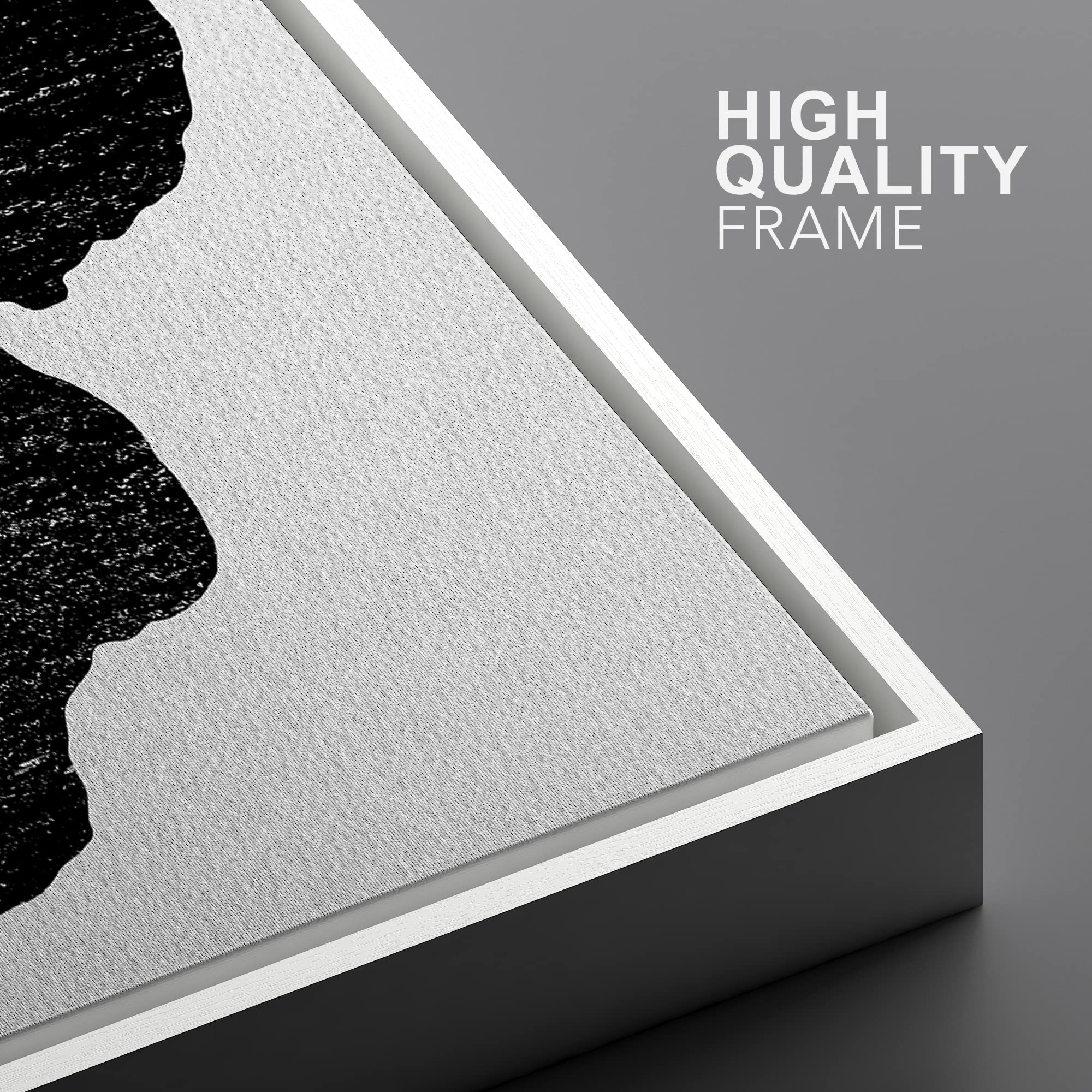 Ashbrook Framed Wall Art Print Set Black Flower Duo Silhouettes Floral Botanical Photography Modern Rustic Scenic Relax/Calm Mul