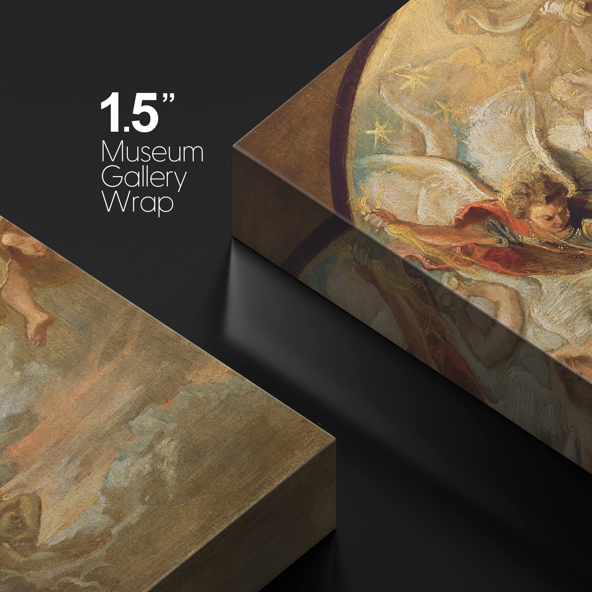 Wall26 - Oil Painting Of The Virgin As The Woman Of The Apocalypse By Peter Paul Rubens In 1624 - Baroque Style-Angels Catholic