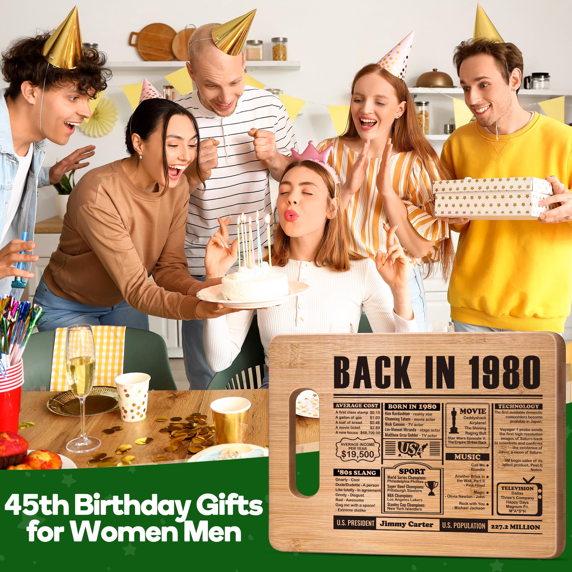 45th Birthday Gifts for Women Men,45 Year Old Birthday Gifts for Her Him,45th Years Gifts for Mom Dad Sister Wedding Anniversary