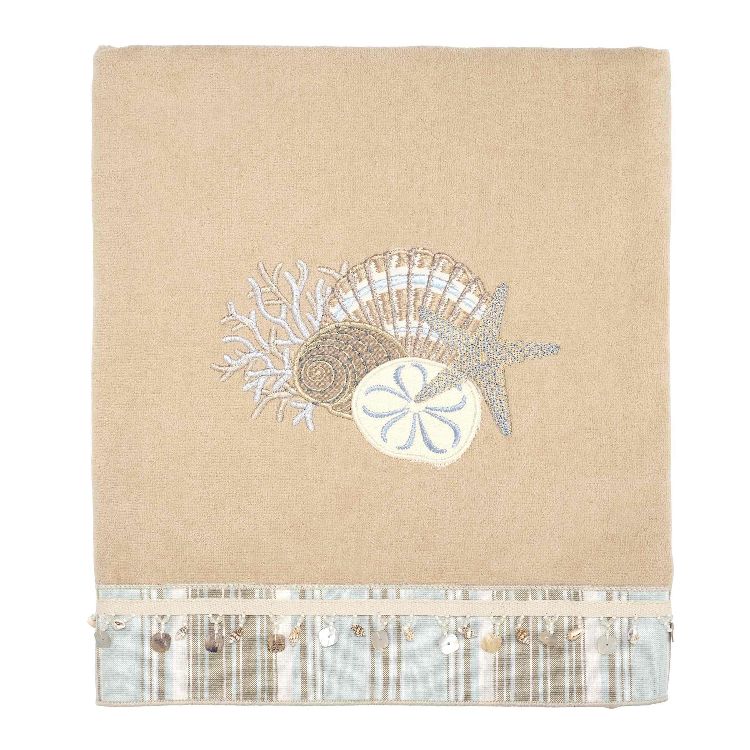 Avanti Linens - Bath Towel, Soft & Absorbent Cotton Towel (By The Sea Collection, Rattan)