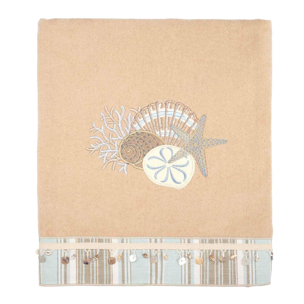 Avanti Linens - Bath Towel, Soft & Absorbent Cotton Towel (By The Sea Collection, Rattan)