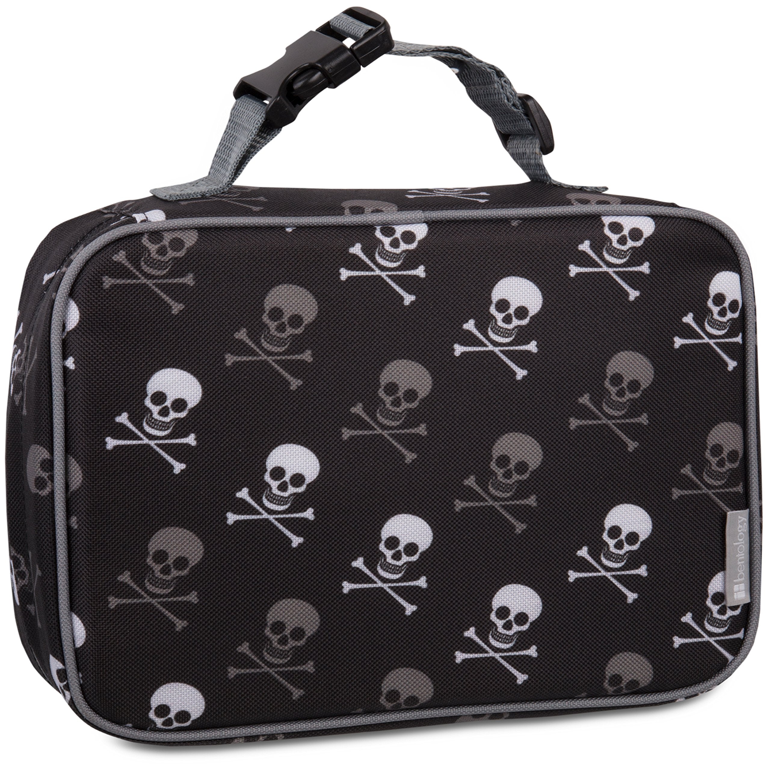 Entology Lunch Bag And Box Set For Kids - Boys Insulated Lunchbox Tote, Bento Box, 5 Containers And Ice Pack - 9 Pieces - Pirate