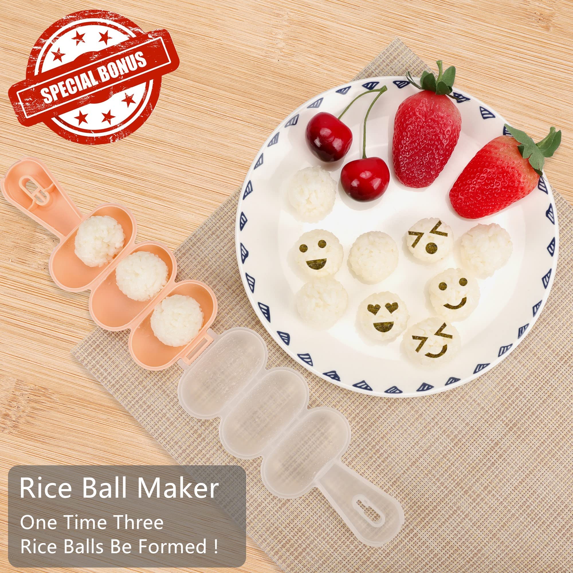 Fungyand Sandwich Bread Cutter Set, 45 In 1 Bento Lunch Box Accessories Kit Includes Fruit Cutter, Animal Food Picks, Rice Ball
