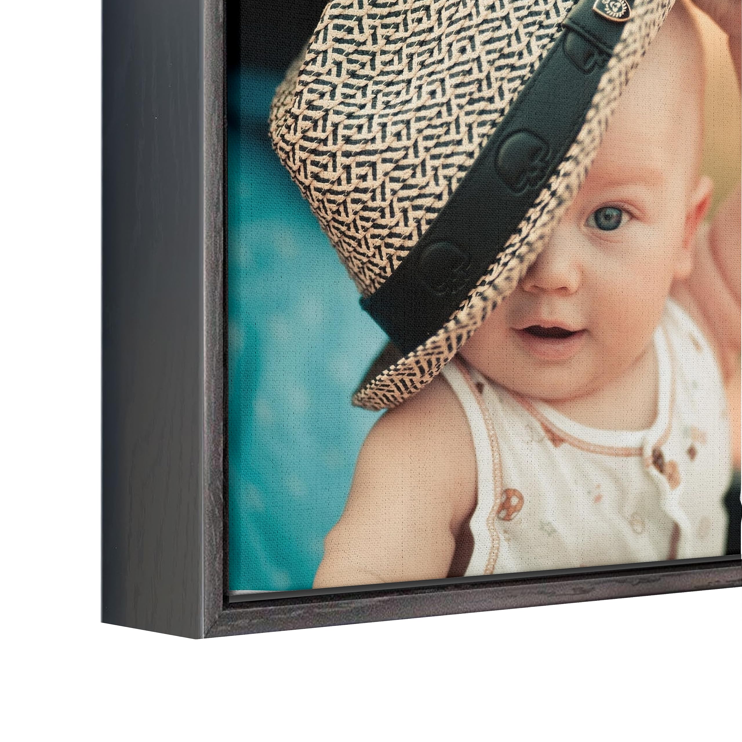 Personalized Custom Canvas Prints with Floating Frame: Digitally Printed Photo to Canvas, Transform Your Photo into Stunning Fra