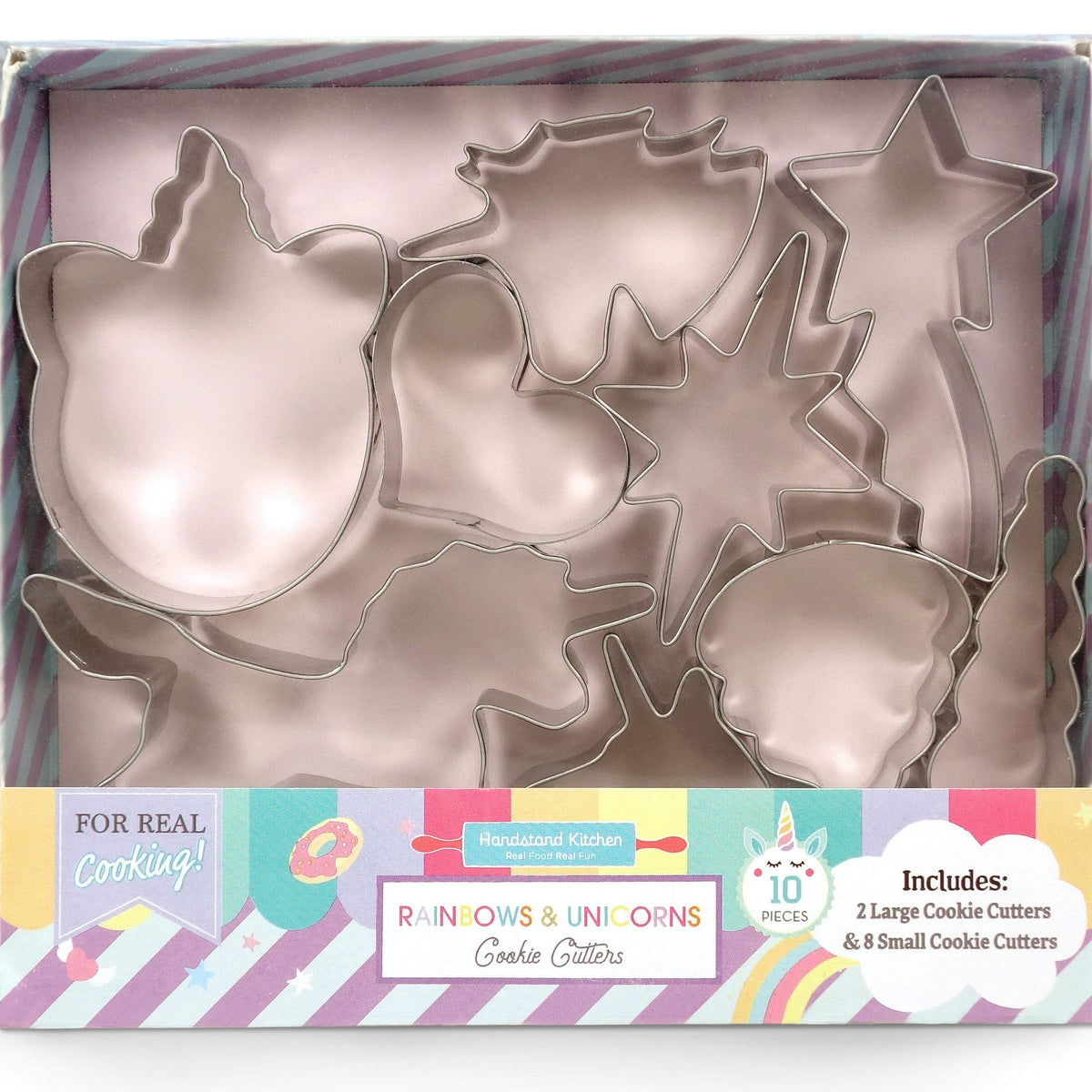 Handstand Kitchen Rainbows And Unicorns 10-Piece Cookie Cutter Assortm ...