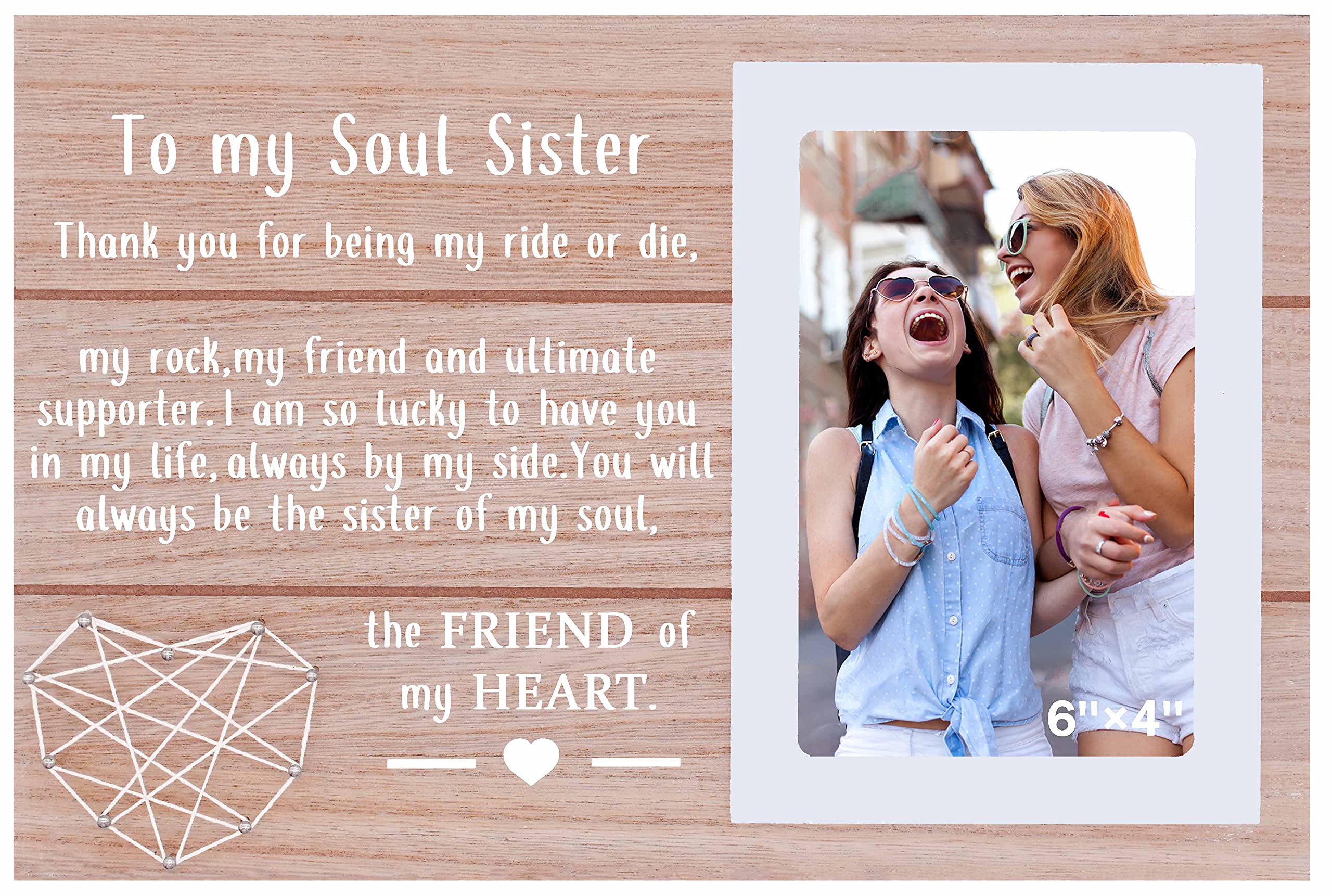 Thank You for Being My Soul Sister-Friendship Gift-Birthday Mothers Day Thanksgiving Graduation Christmas Gifts for Soul Sister,