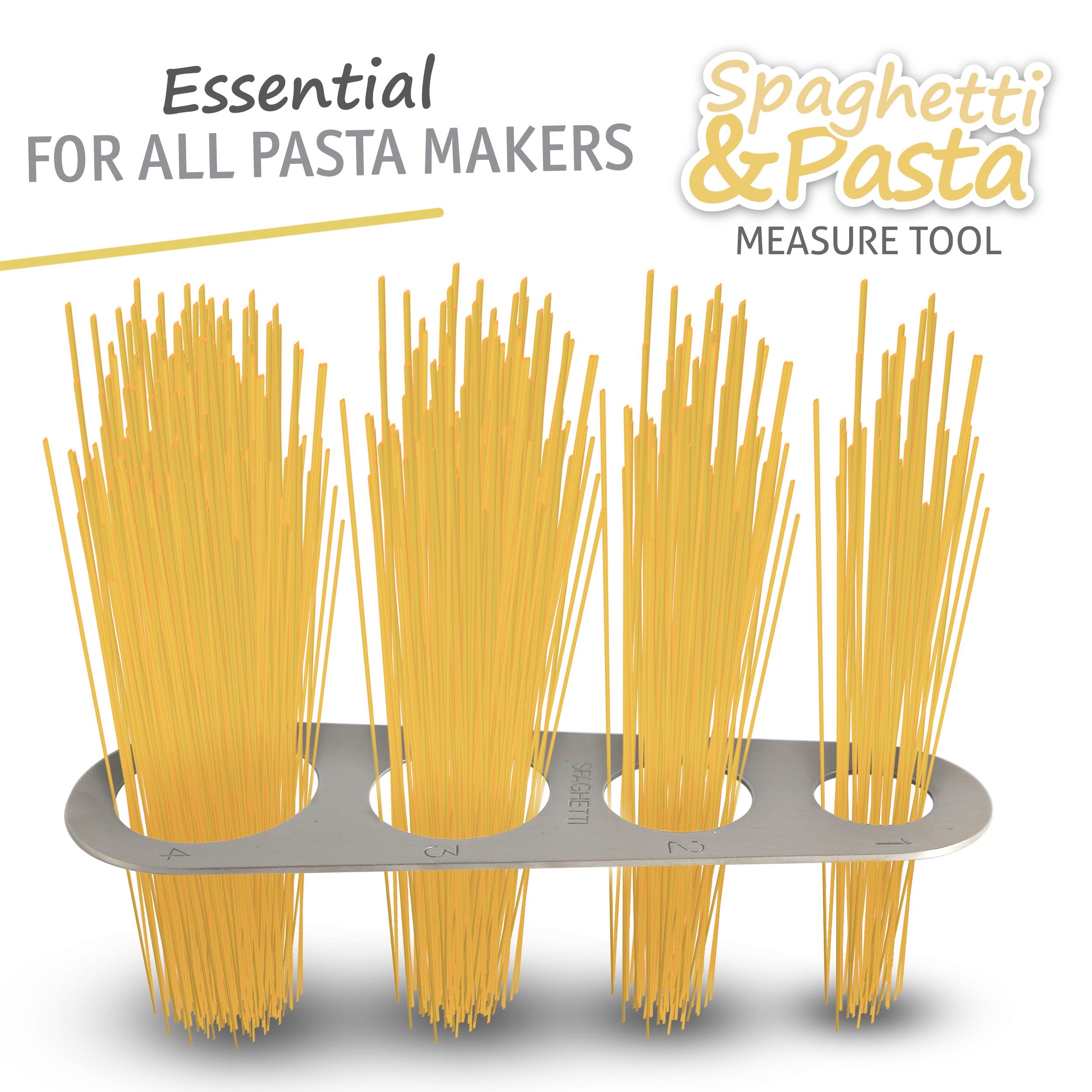 Delightly Spaghetti Measure Tool - Pasta Portion Control Gadgets - Stainless Steel Dishwasher Safe