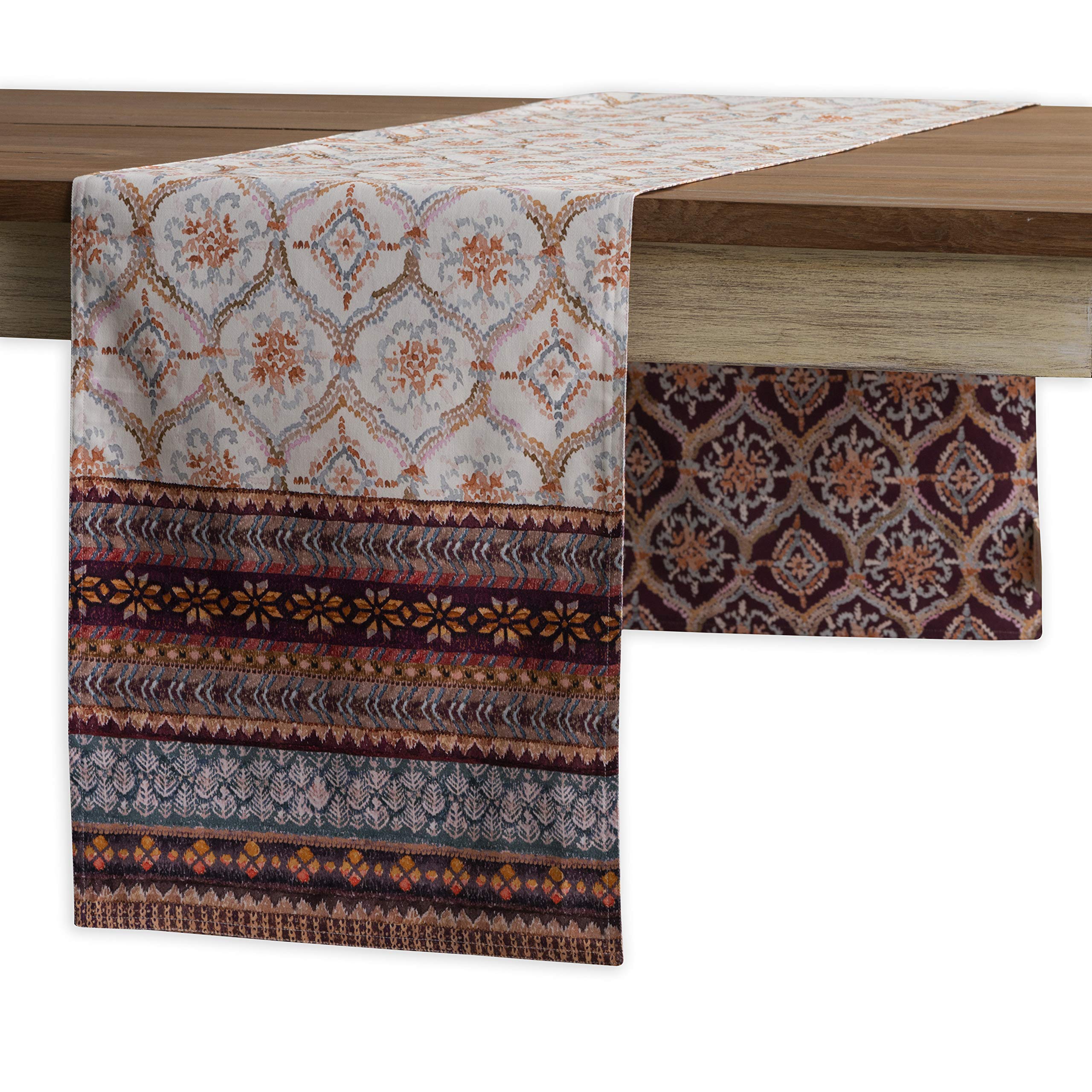 Maison D' Hermine Table Runners 100% Cotton 14.50Inch X 108Inch Tablerunner, Decorative Table Runner, Dining, Buffet & Camping,