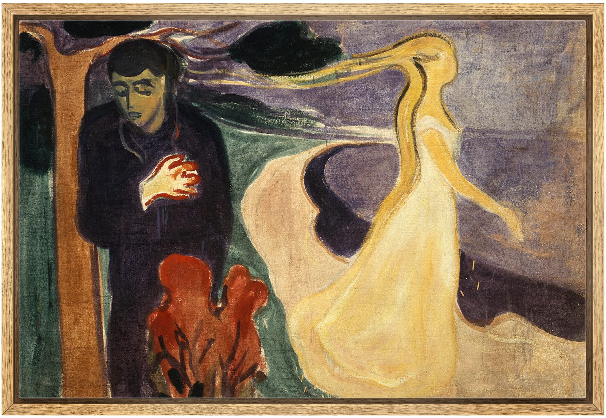 Wall26 Framed Canvas Print Wall Art Separation, 1896 By Edvard Munch People Historic Illustrations Fine Art Traditional Scenic C