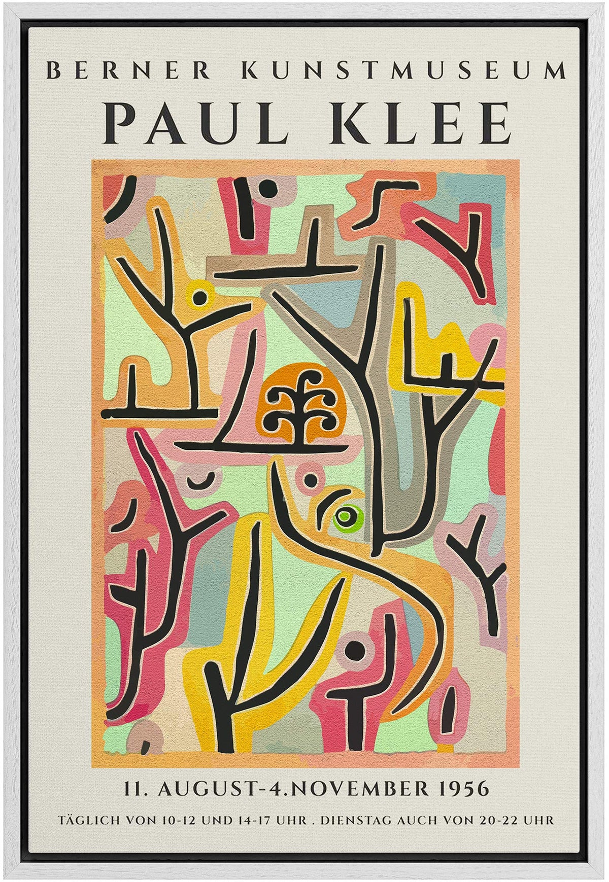 Idea4Wall Framed Canvas Print Wall Art Paul Klee Master Artist Exhibition Poster Nature Wilderness Oil Painting Impressionism Fo