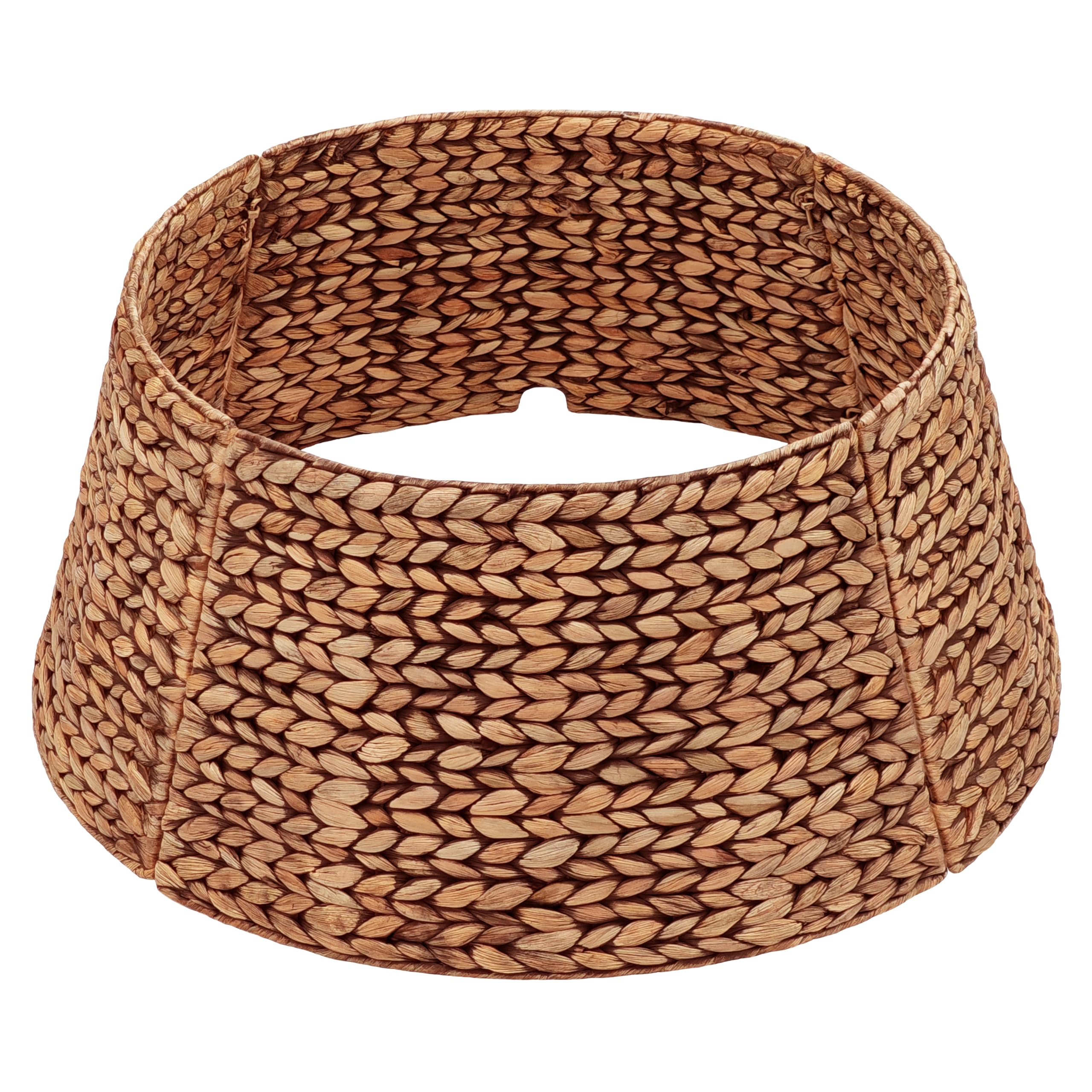 CENBOSS Rattan Christmas Tree Collar, Wicker Tree Skirt & Stand Base Cover (Brown Wash, 42 inch)