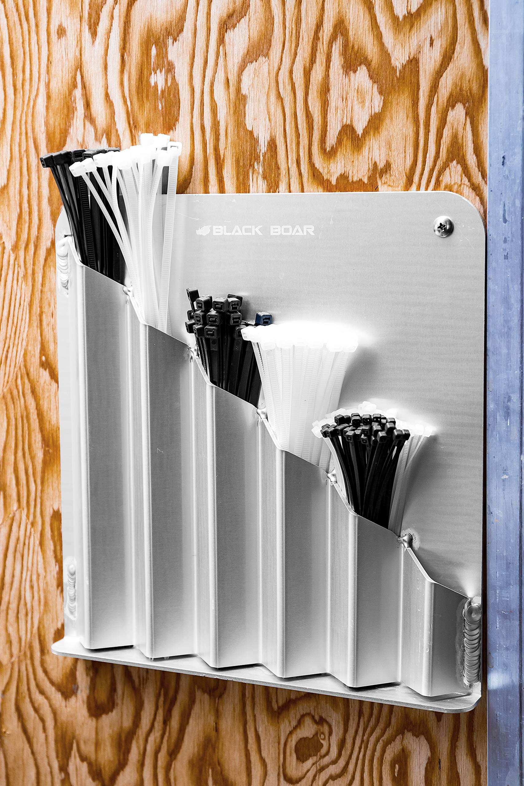 Black Boar Aluminum Zip Tie Storage Rack For Enclosed Trailer/Garage | Accommodates Various Lengths | Durable Construction | Eas