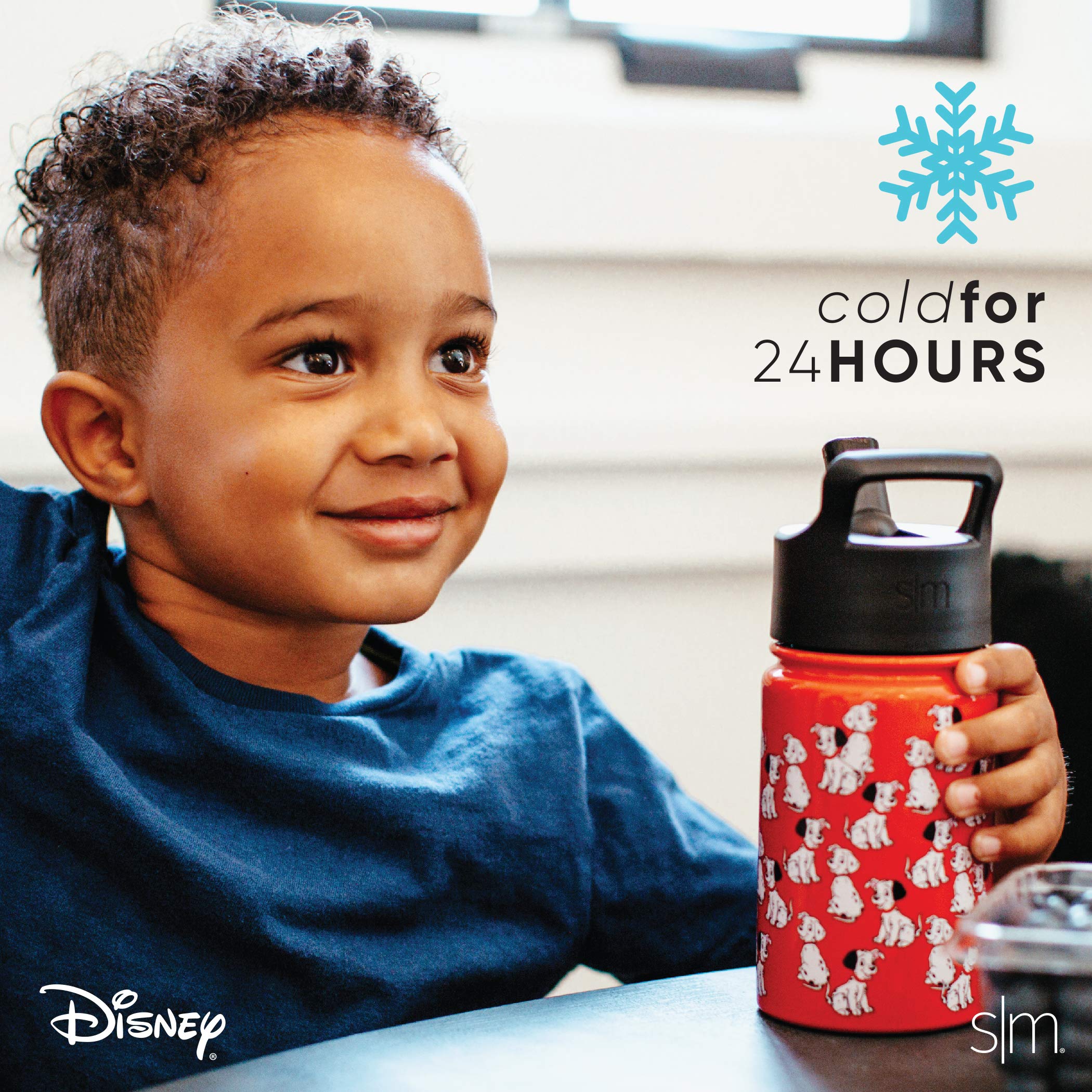 Simple Modern Disney Princess Kids Water Bottle With Straw Lid | Reusable Insulated Stainless Steel Cup For Girls, School | Summ