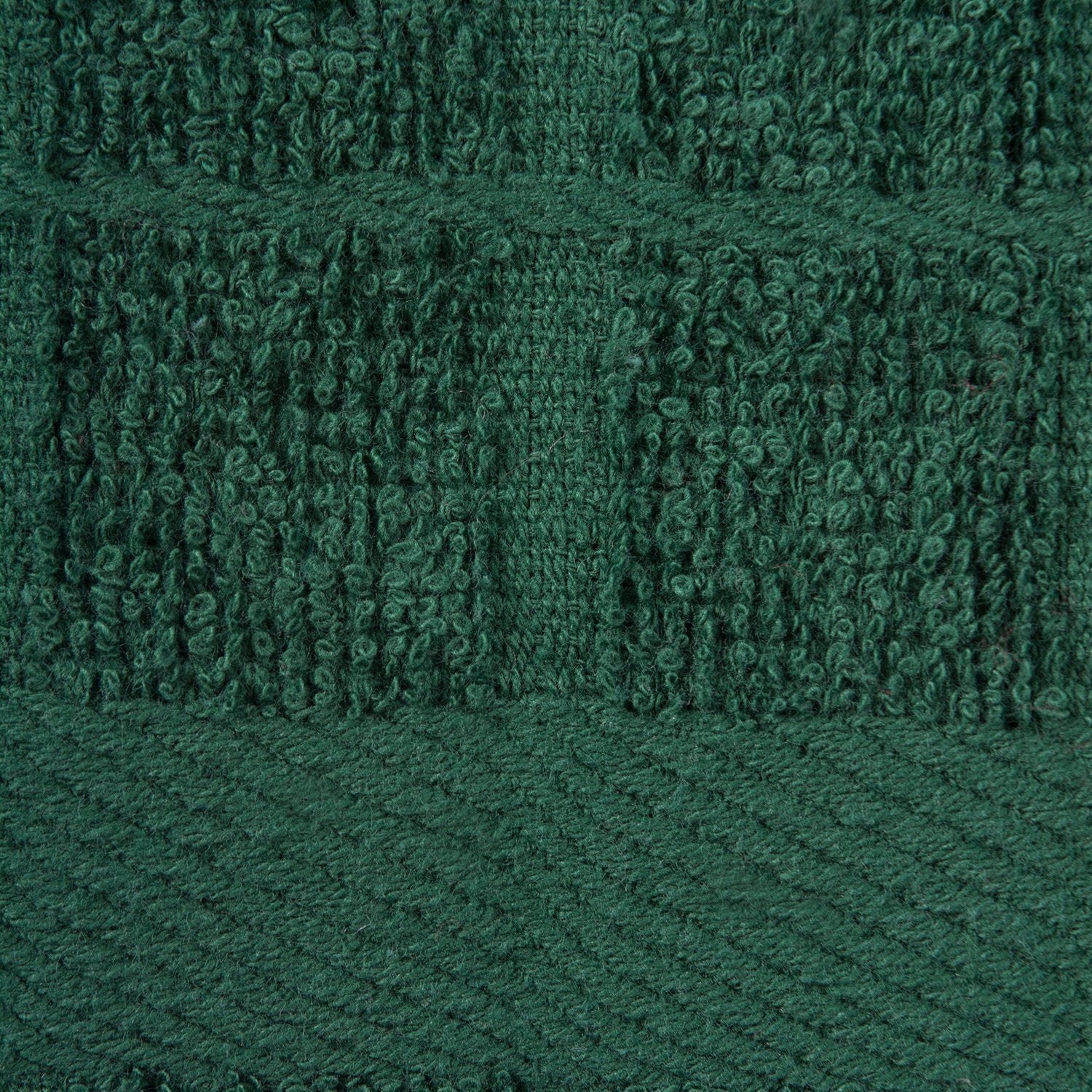 DII Basic Terry Collection Solid Windowpane Dishcloth Set  12x12  Dark Green  6 Piece