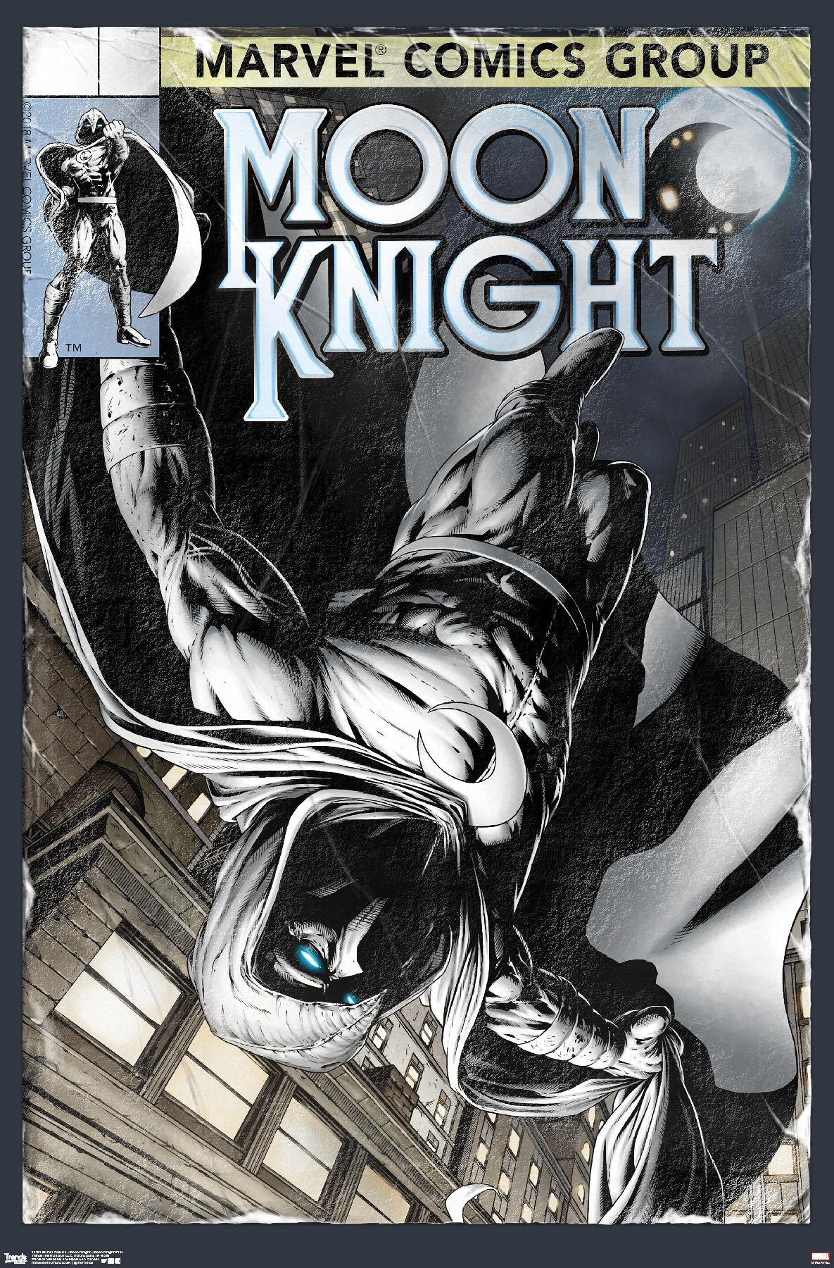 Trends International Marvel Comics - Moon Knight - Moon Knight #194 Wall Poster, 14.725'' X 22.375'', Premium Unframed Version
